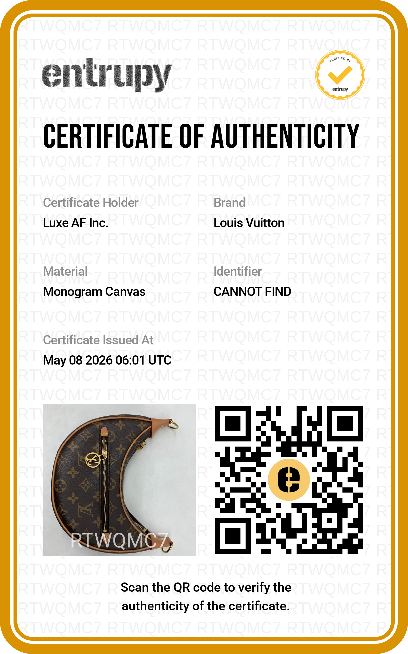 Louis Vuitton Loop Monogram Canvas Shoulder Bag LV2585