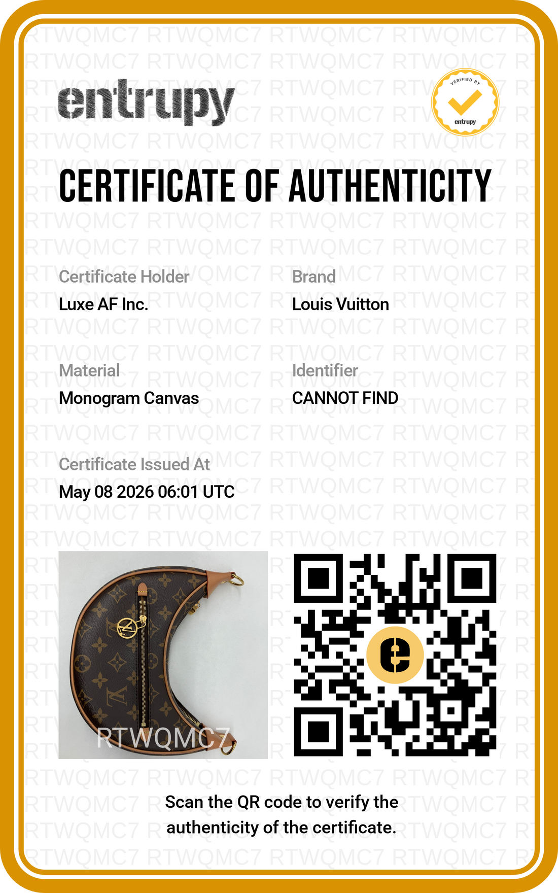 Louis Vuitton Loop Monogram Canvas Shoulder Bag LV2585