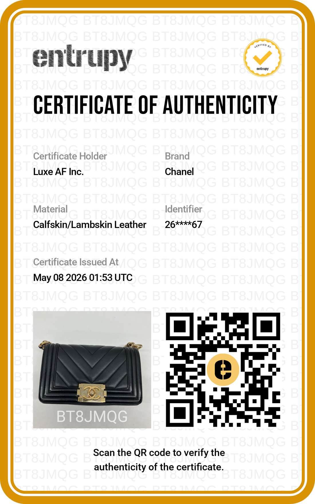 Chanel LeBoy Black Chevron Quilted Smooth Calfskin Small Size Flap Bag With Gold Buckle(26***67) CC1874