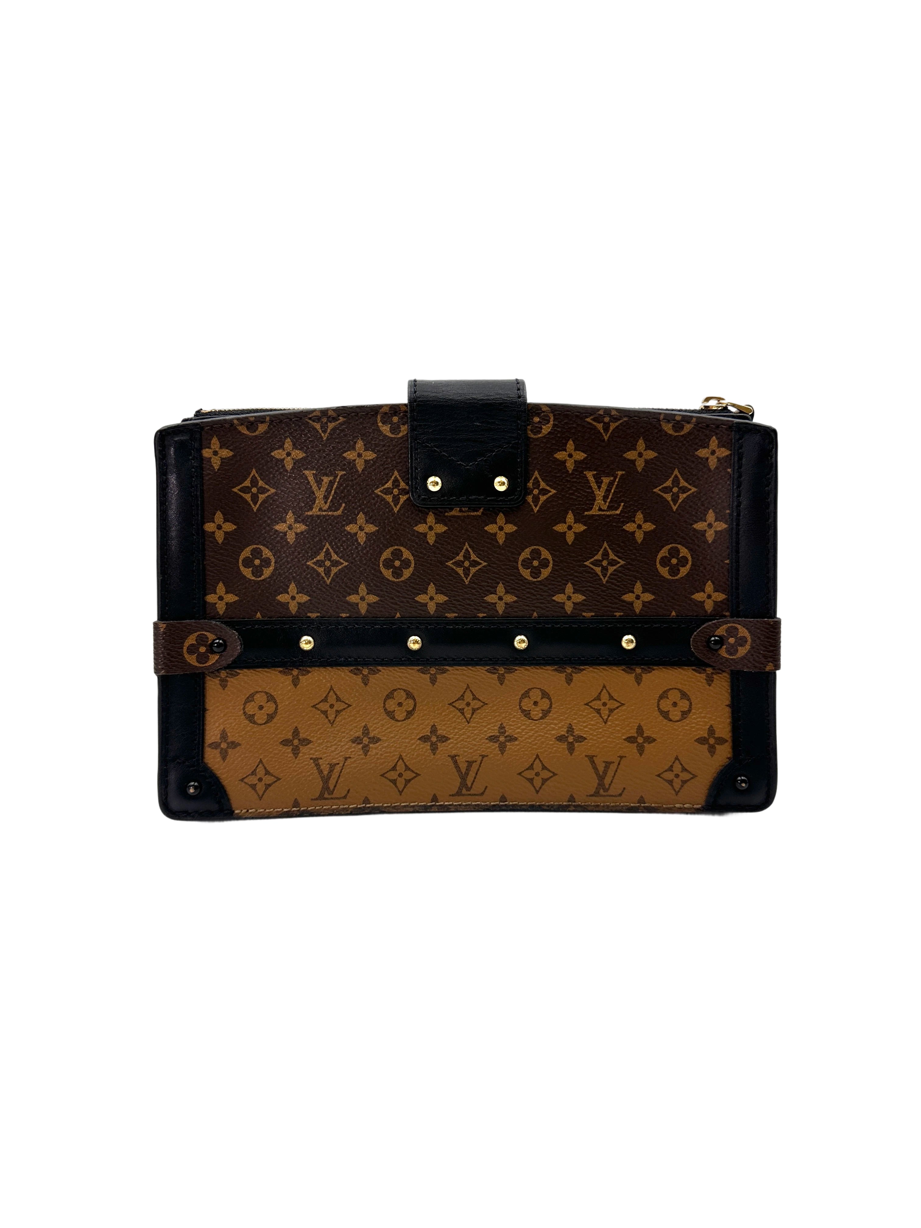Louis Vuitton Trunk Clutch Monogram Canvas Bag LV2587