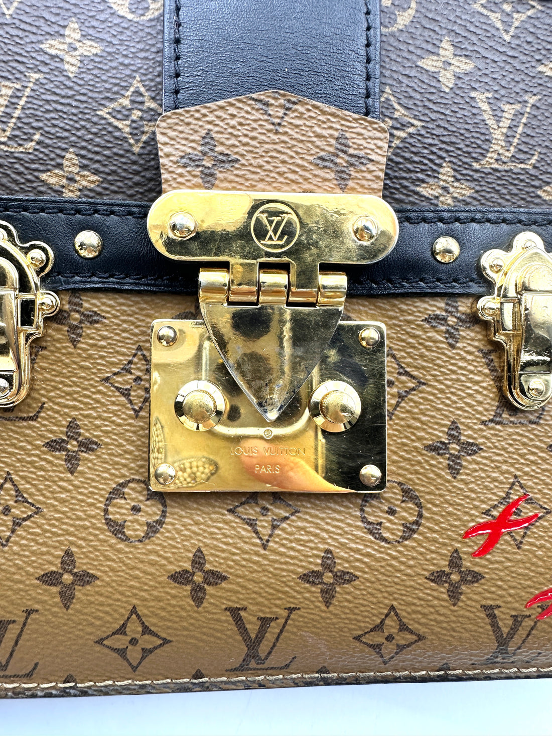 Louis Vuitton Trunk Clutch Monogram Canvas Bag LV2587