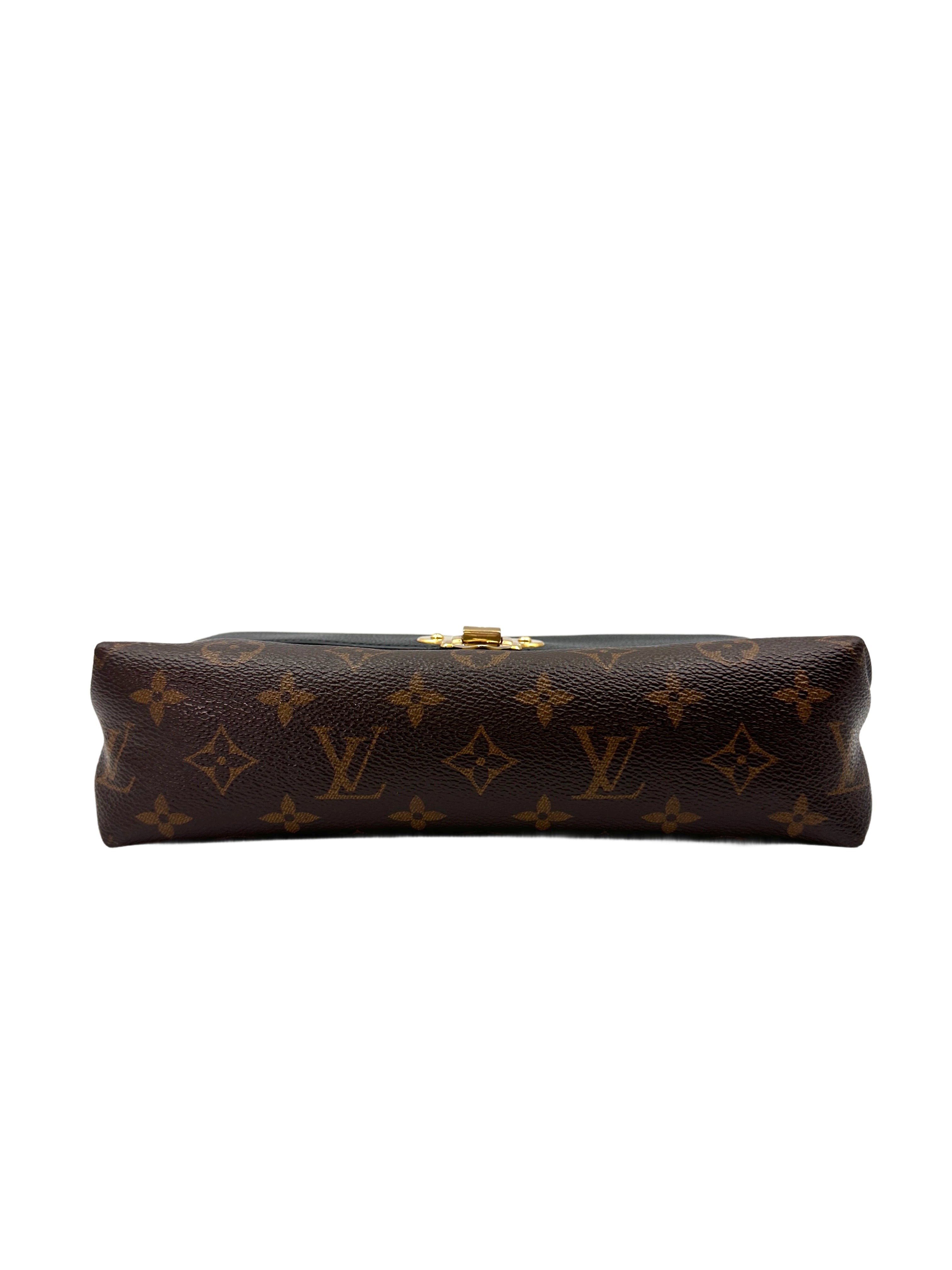 Louis Vuitton Saint Placide Monogram Canvas & Black Leather Chain Shoulder Bag LV2588