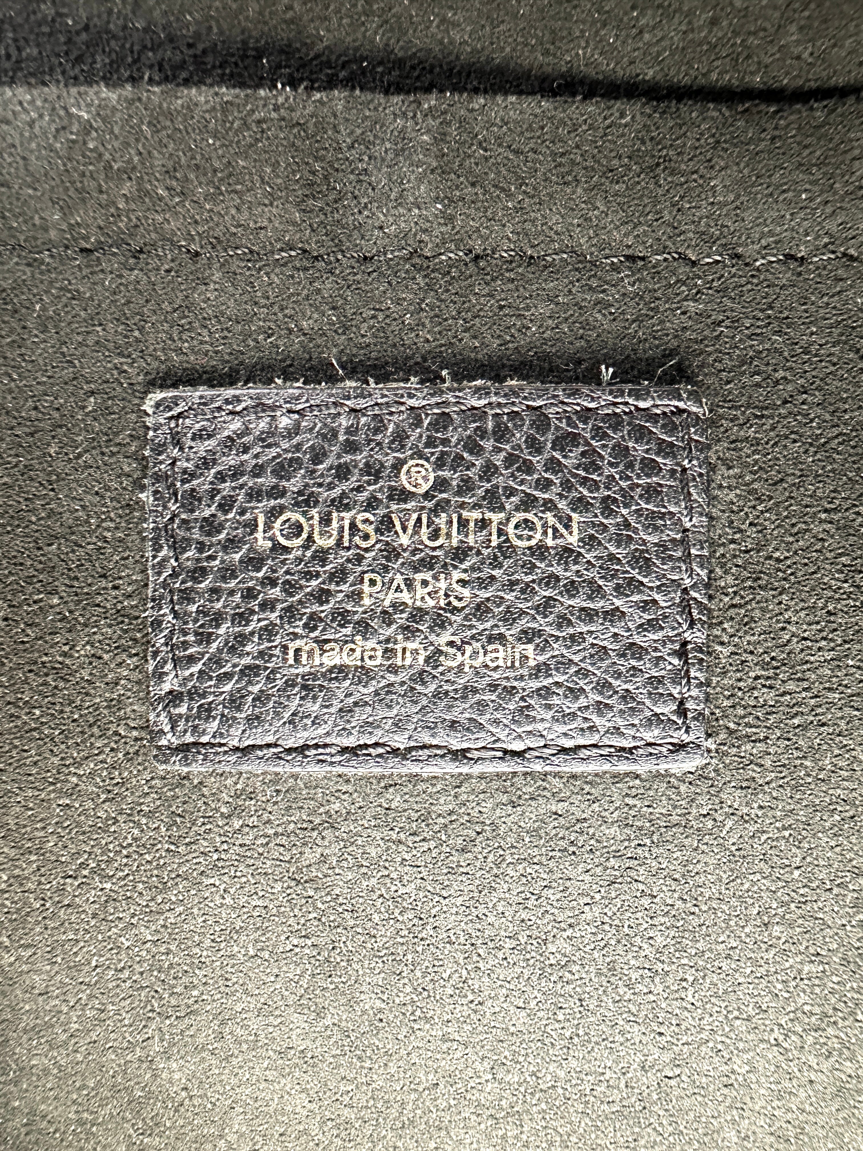 Louis Vuitton Saint Placide Monogram Canvas & Black Leather Chain Shoulder Bag LV2588