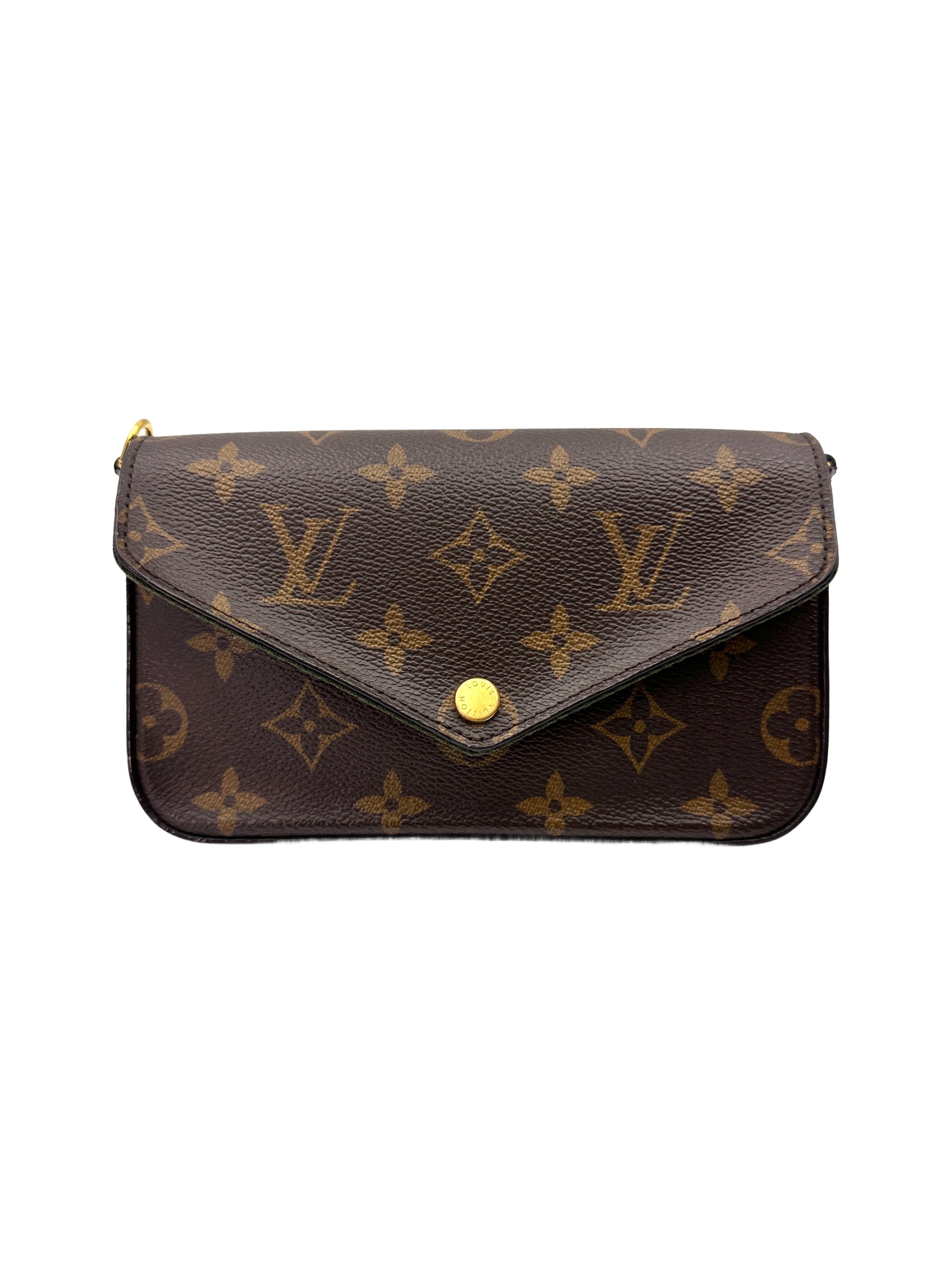 Louis Vuitton Brown Monogram Canvas Pochette Felicie LV2586