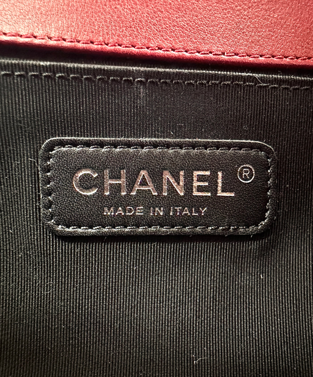 Chanel LeBoy Red Quilted Patent Leather Flap Bag With Tonal Buckle(20***21) CC1876