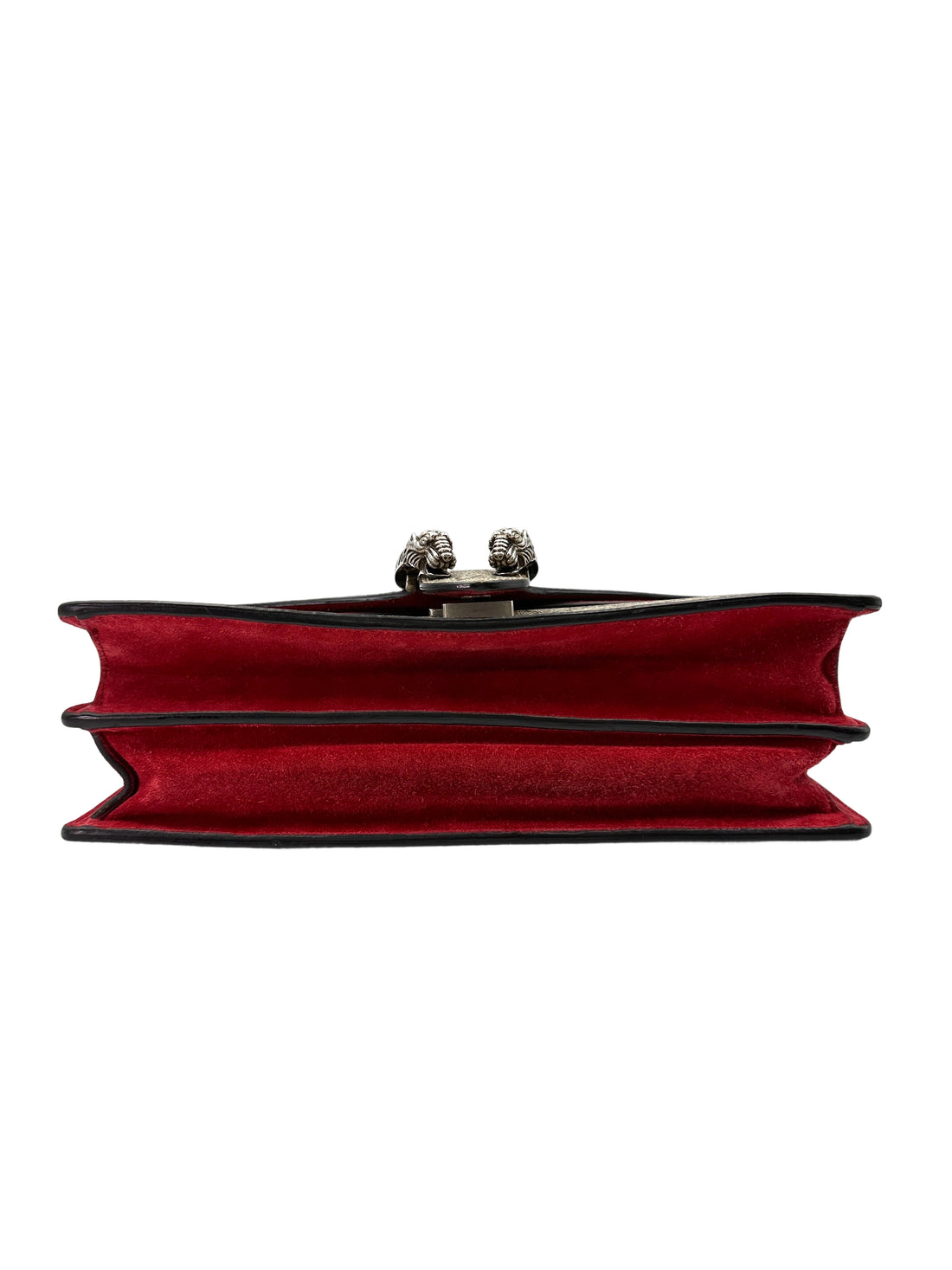 Gucci Dionysus GG Supreme Canvas Shoulder Bag With Red Tirm GG909