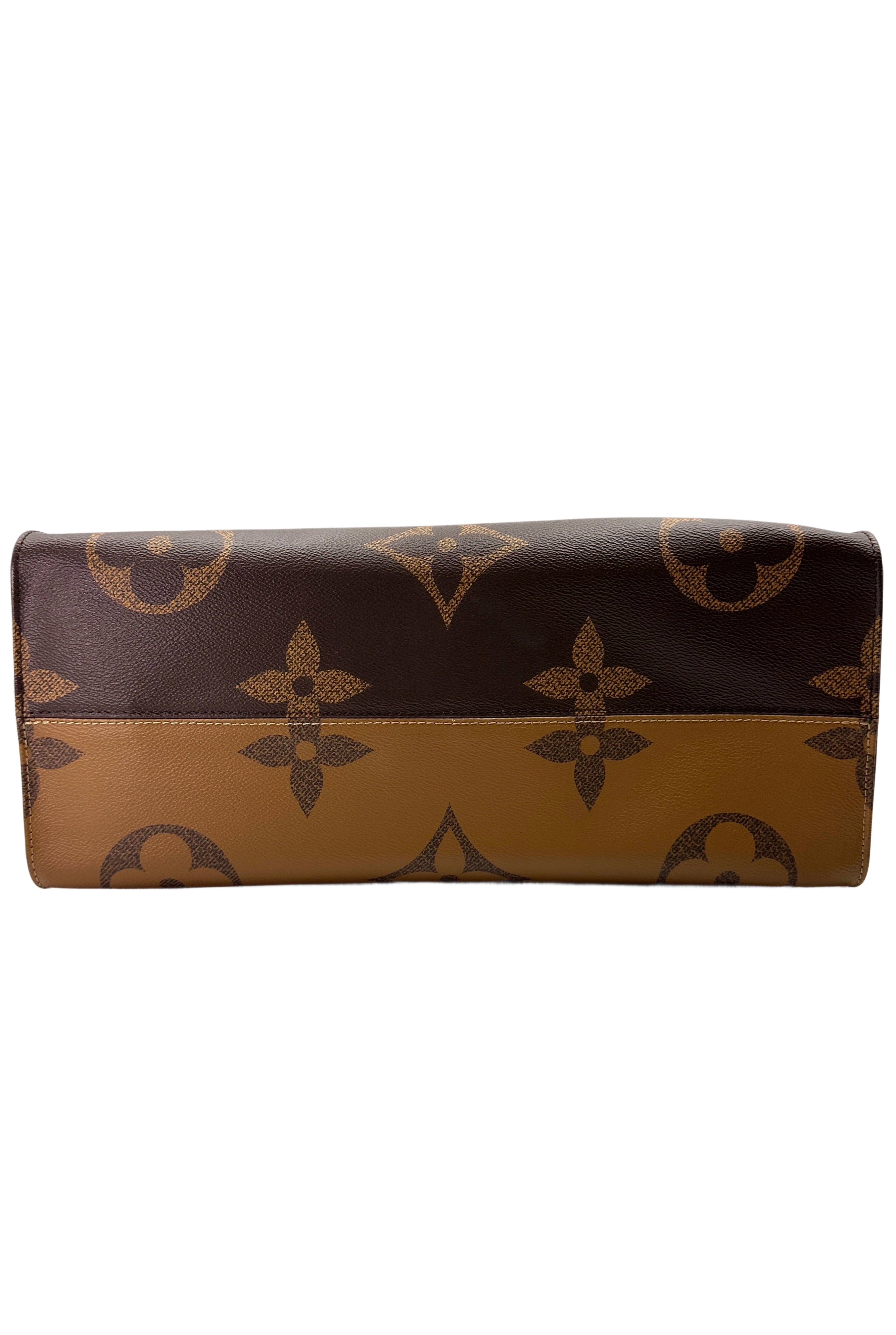 Louis Vuitton OnTheGo Brown Monogram Canvas Tote Handle Bag LV2589