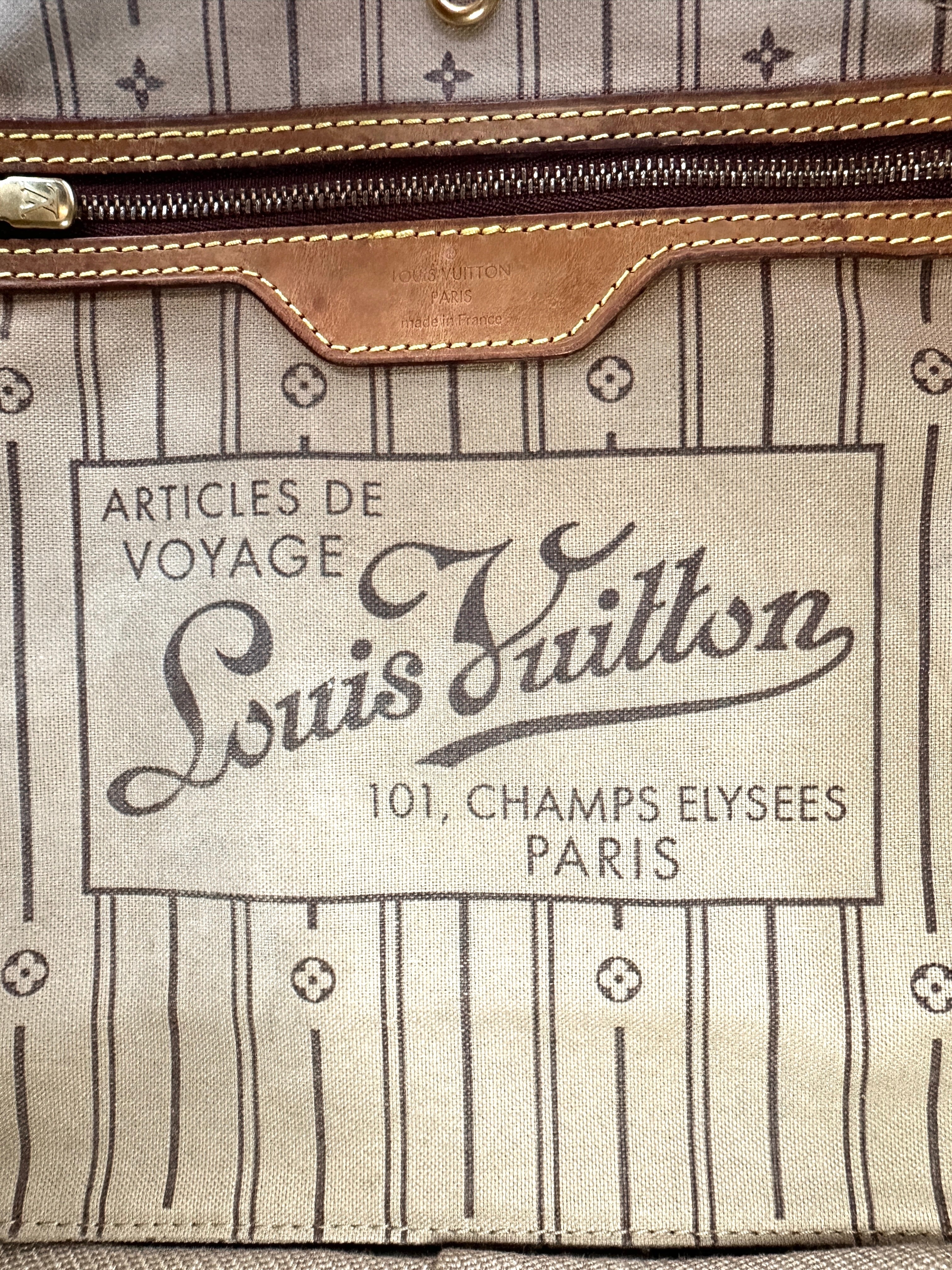 Louis Vuitton Neverfull Monogram Canvas Shoulder Bag LV2602