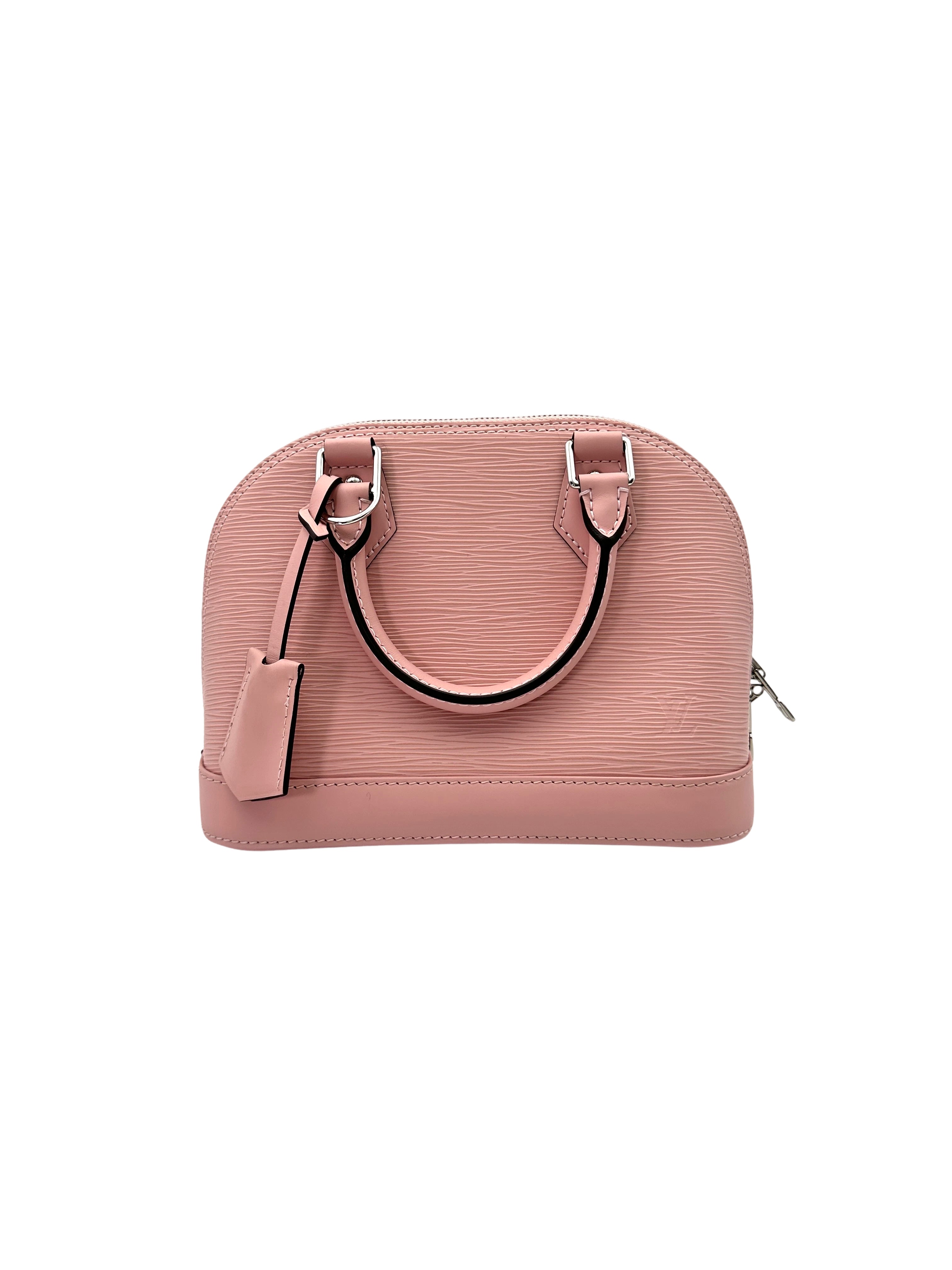 Louis Vuitton Alma BB Pink Epi Leather Handle Bag LV2590