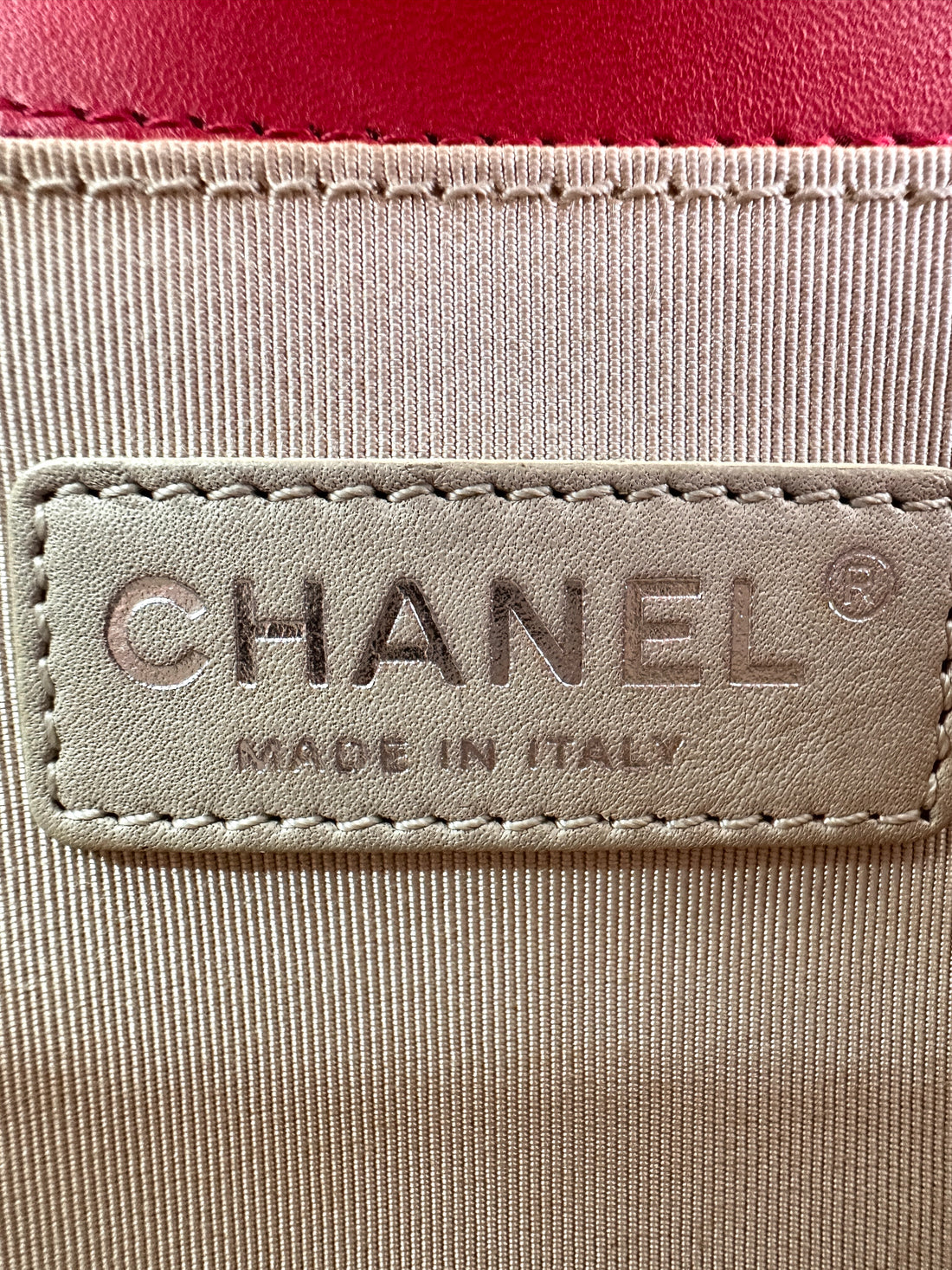Chanel LeBoy Red Quilted Calfskin Medium Size Flap Bag With Aged Silver Buckle(19***68) CC1878