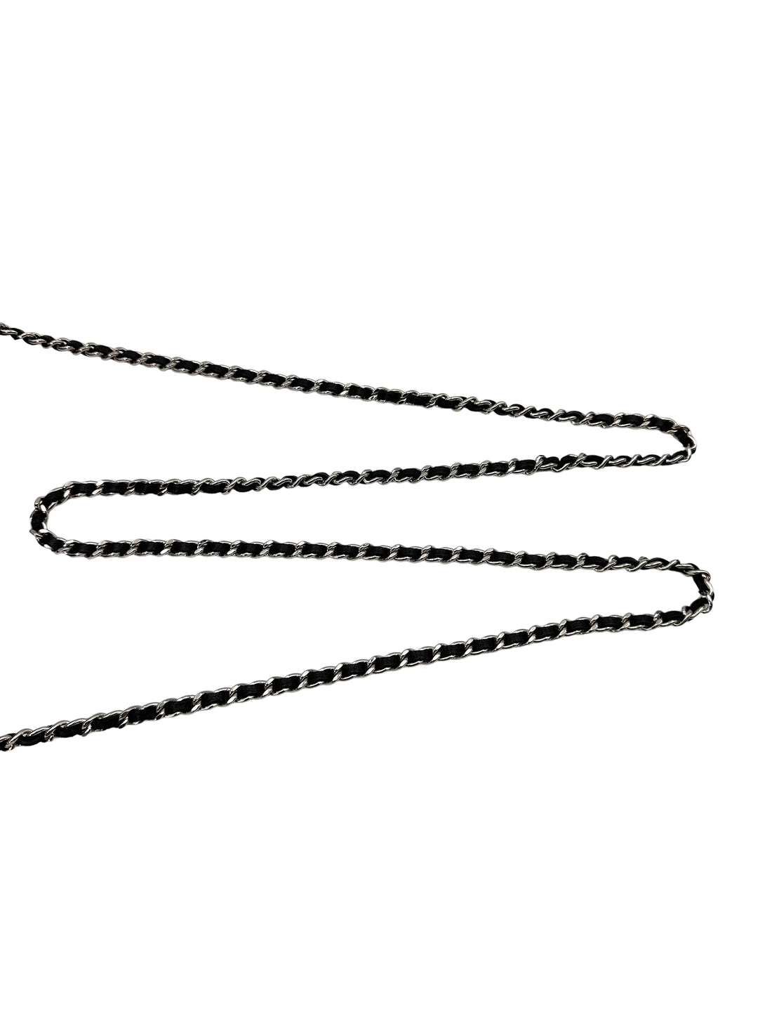 Chanel Black Quilted Patent Leather Wallet On Chain With Silver Buckle(22***10) IRIS208