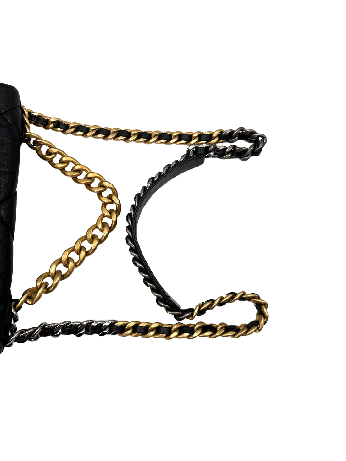 Chanel 19Bag Black Quilted Leather Flap Bag With Gold Hardware(29***55) CC1879
