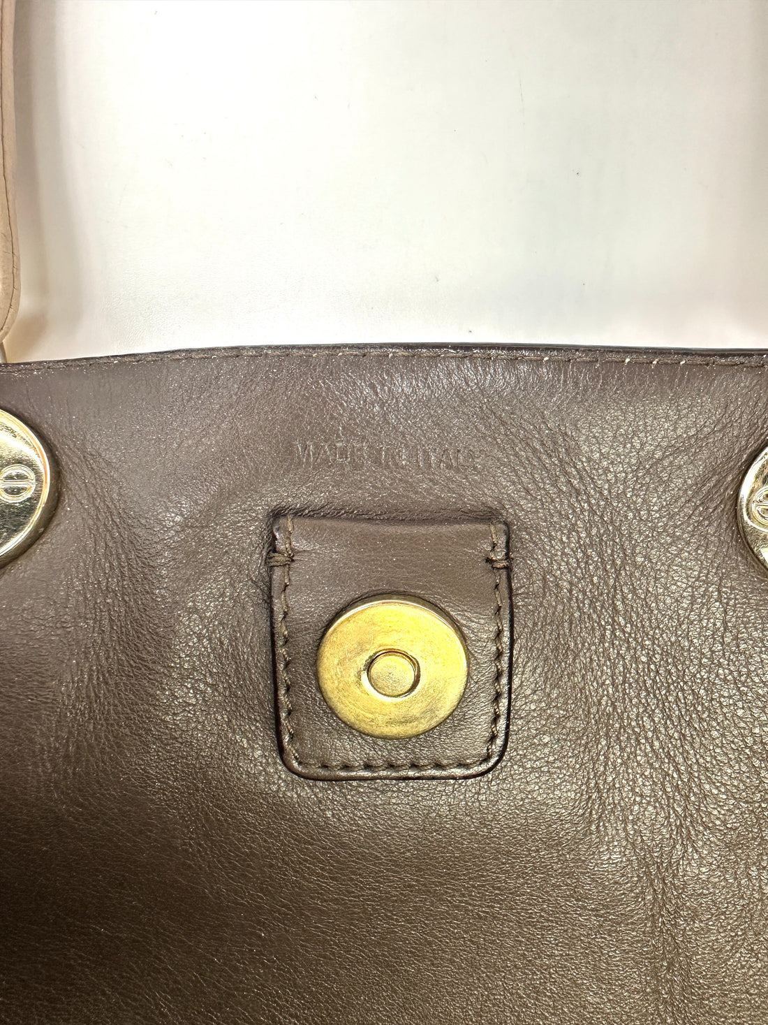 Christian Dior Diorissimo Beige Leather Large Size Top Handle Bag DR715