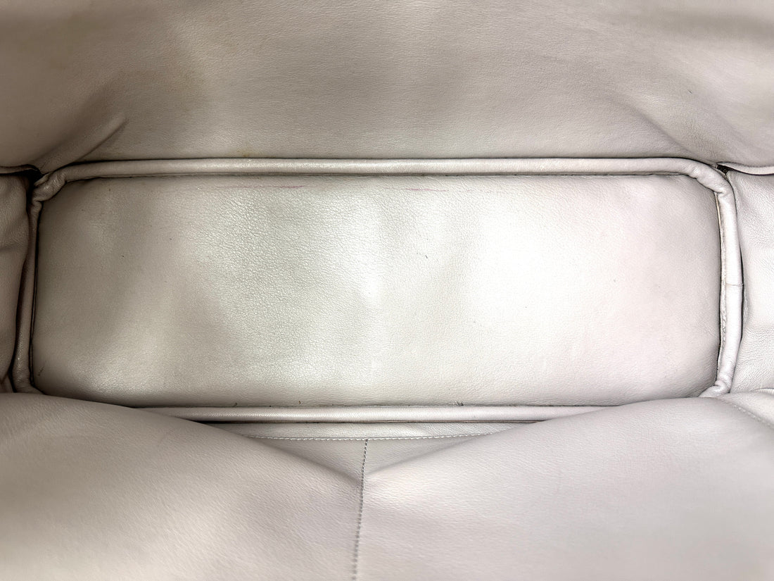 Christian Dior Diorissimo Purple Leather Medium Size Top Handle Bag With Pouch DR716