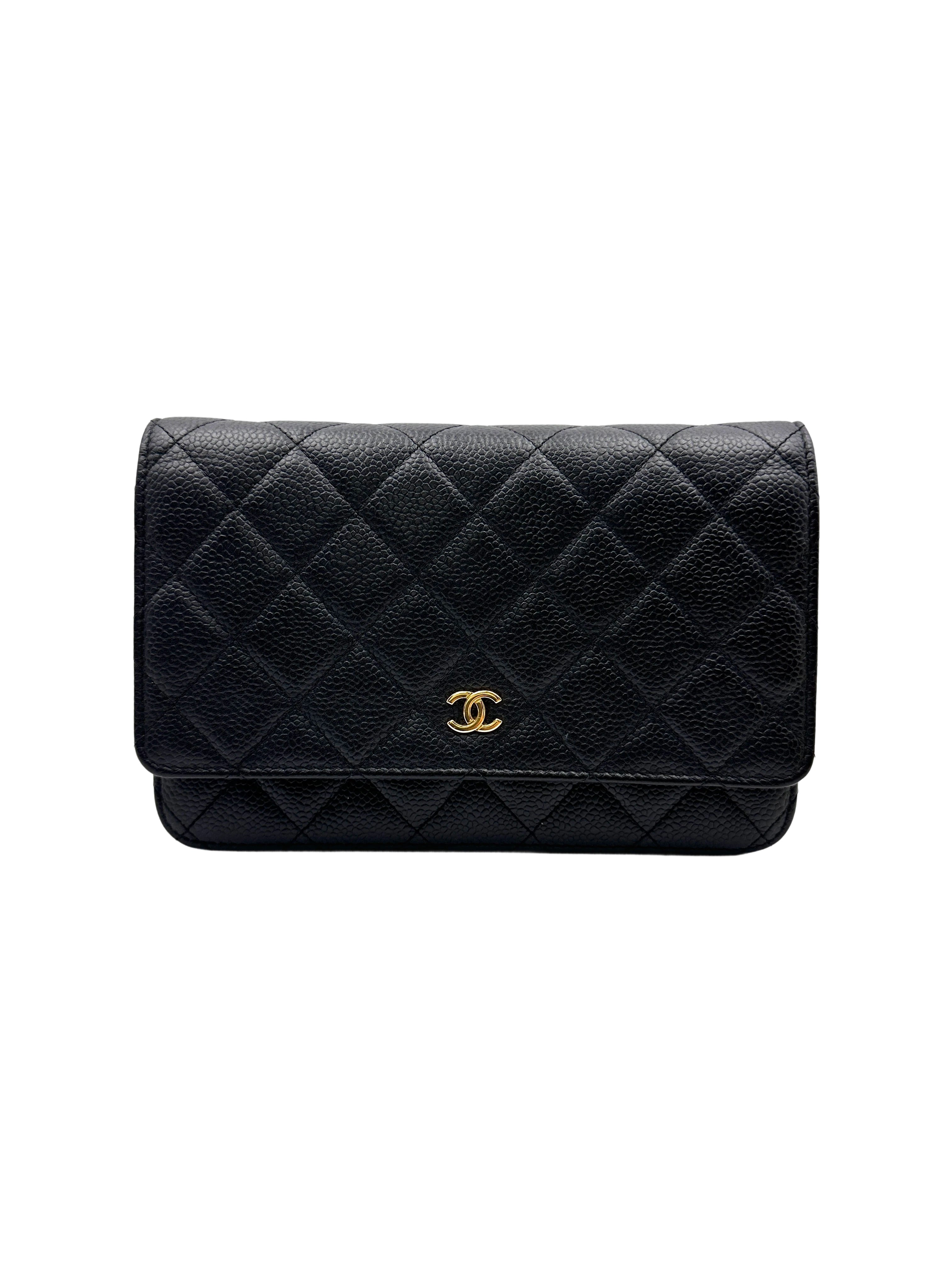 Chanel Black Quilted Leather Flap Bag With Gold Buckle(23***45) IRIS210