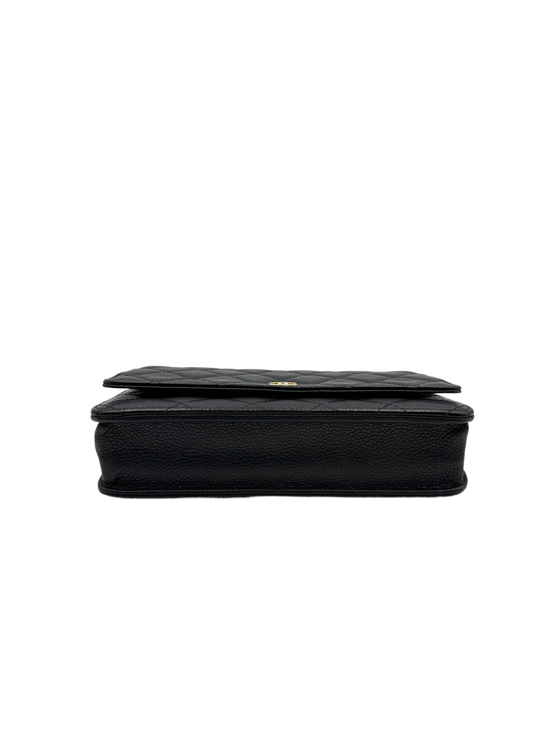 Chanel Black Quilted Leather Flap Bag With Gold Buckle(23***45) IRIS210