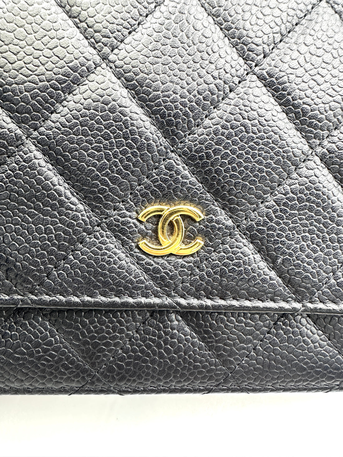 Chanel Black Quilted Leather Flap Bag With Gold Buckle(23***45) IRIS210