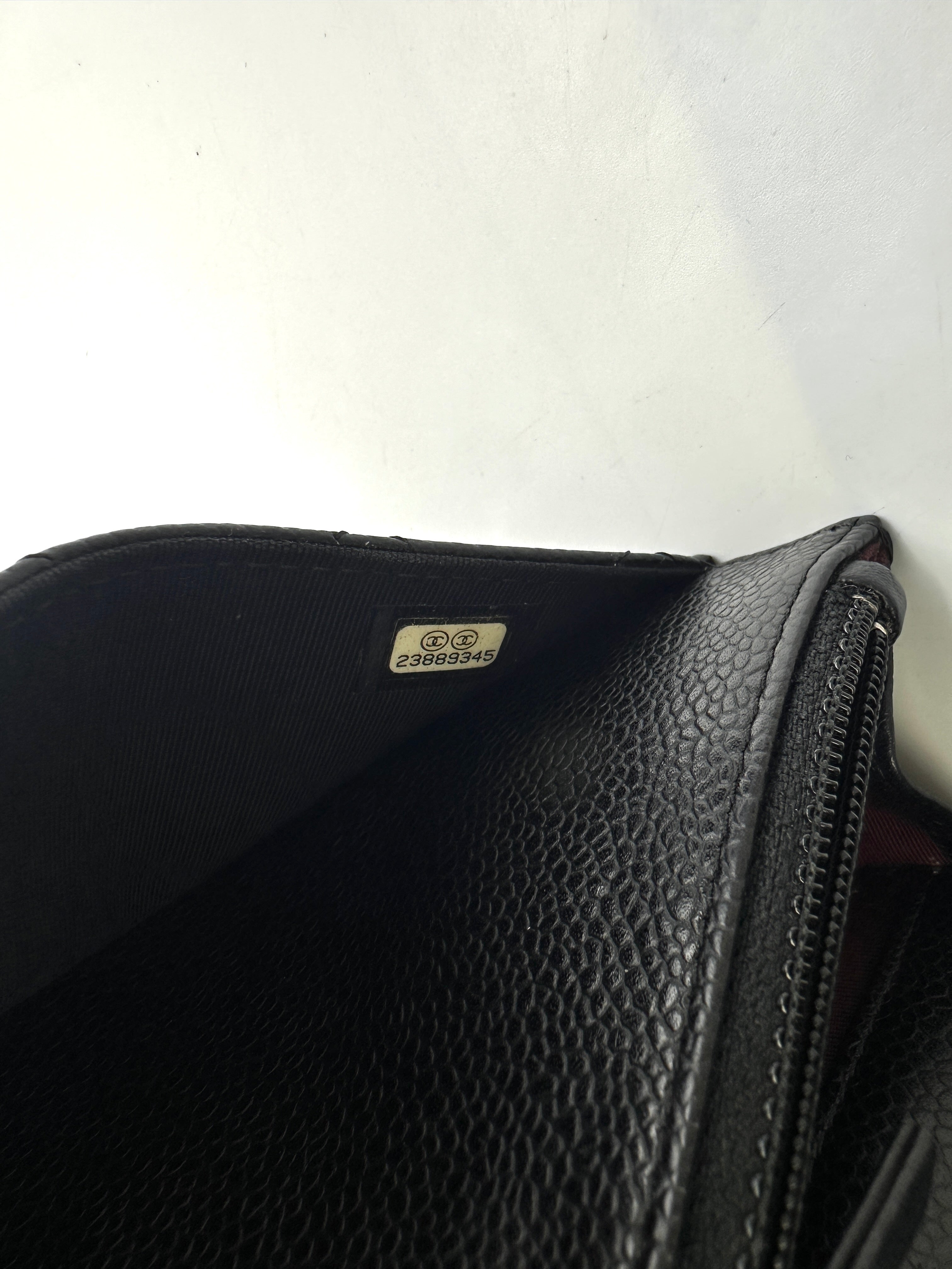 Chanel Black Quilted Leather Flap Bag With Gold Buckle(23***45) IRIS210