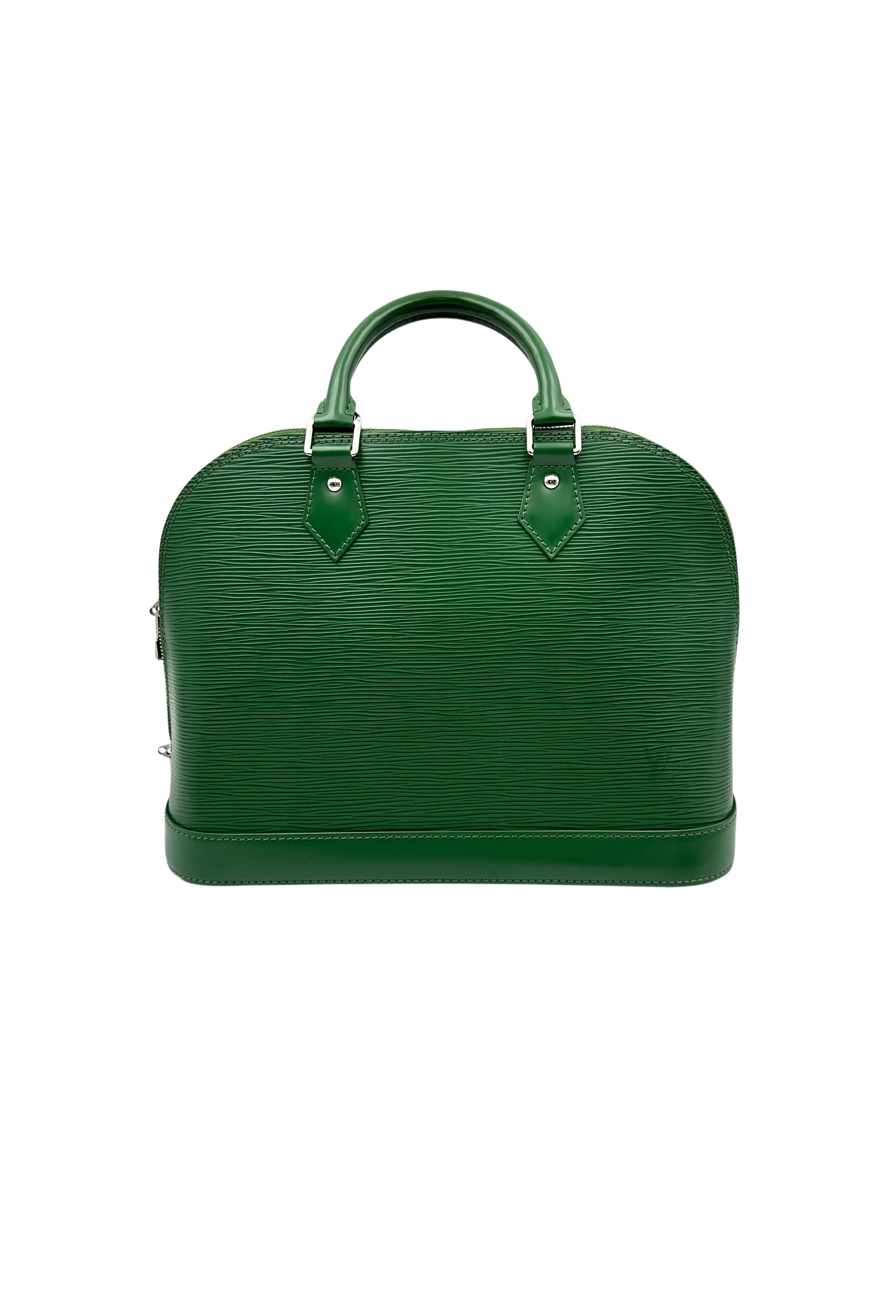 Louis Vuitton Alma Green Epi Leather Handle Bag LV2593