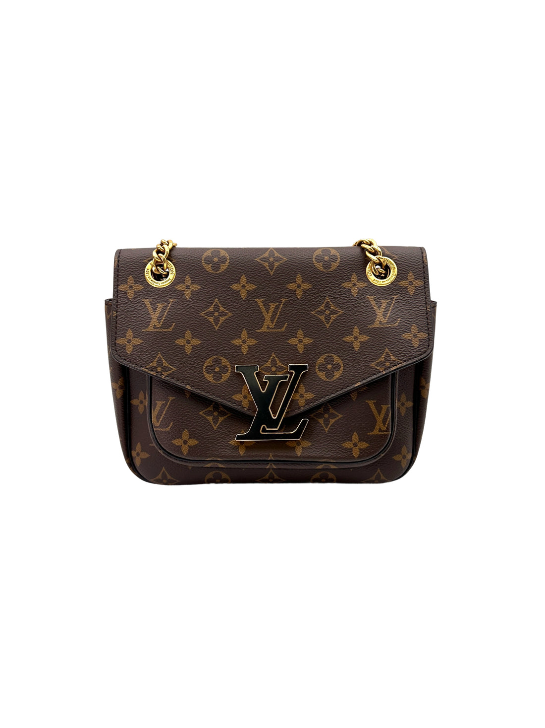 Louis Vuitton Passy Monogram Canvas Chain Shoulder Bag LV2595