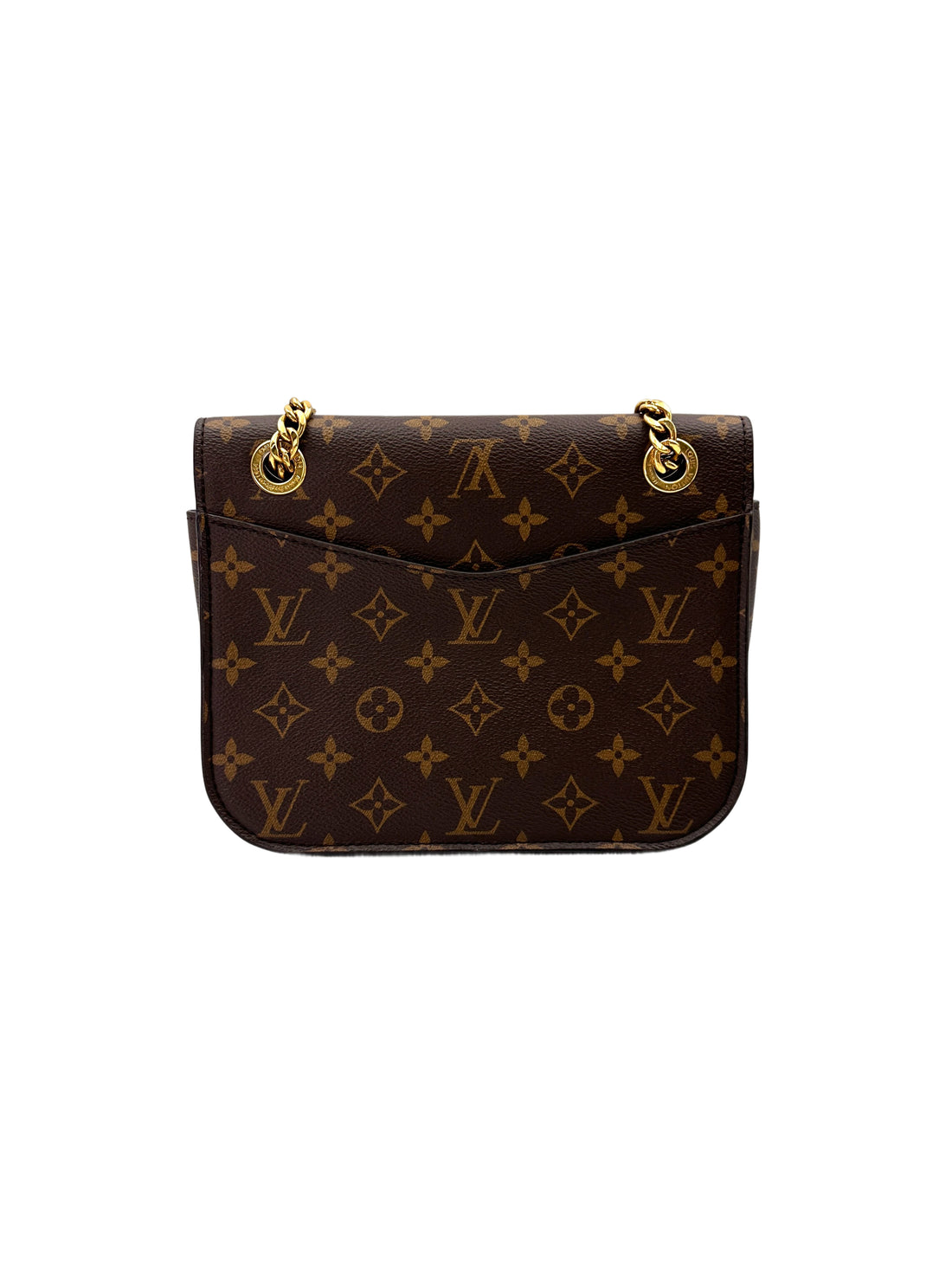 Louis Vuitton Passy Monogram Canvas Chain Shoulder Bag LV2595
