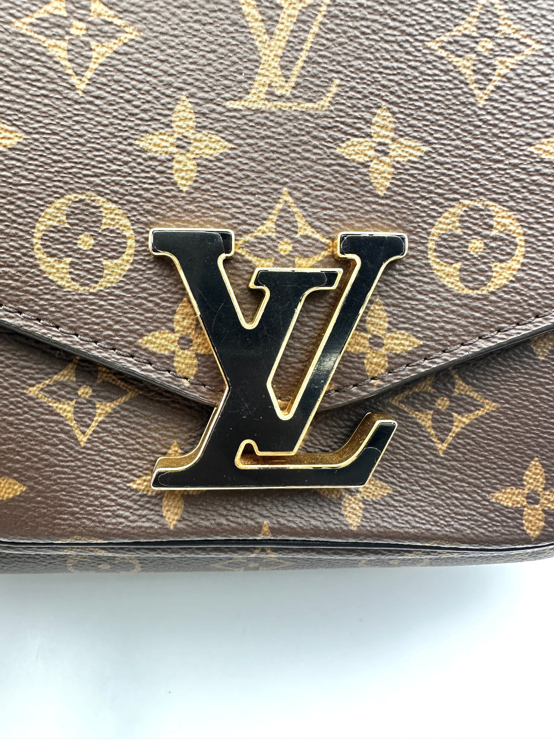 Louis Vuitton Passy Monogram Canvas Chain Shoulder Bag LV2595