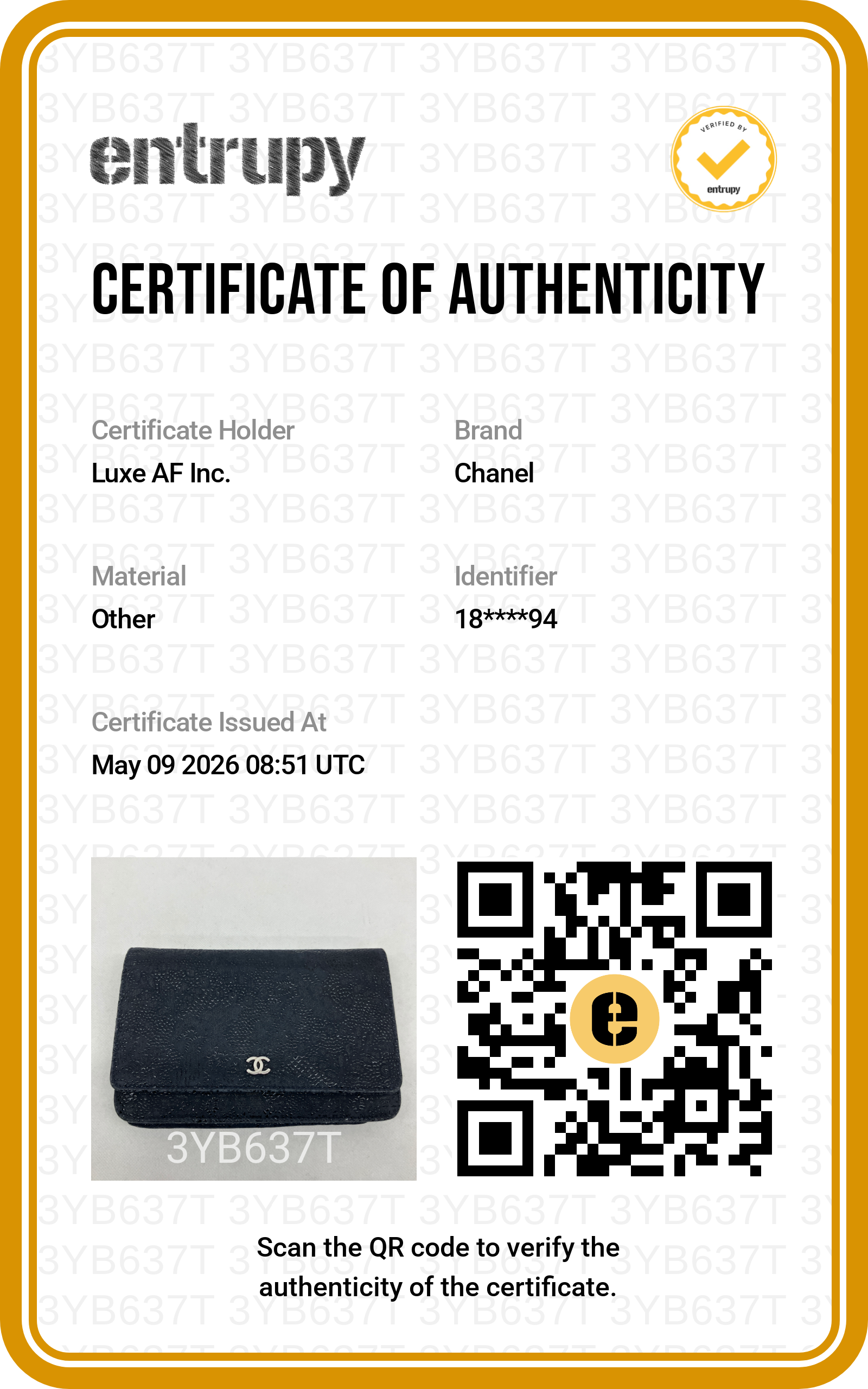 Chanel Navy Lace Embossed Leather Wallet On Chain(18***94) CC1881