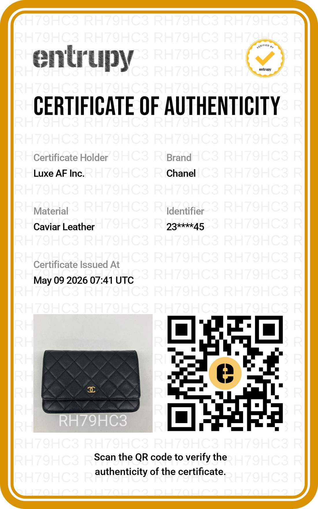 Chanel Black Quilted Leather Flap Bag With Gold Buckle(23***45) IRIS210