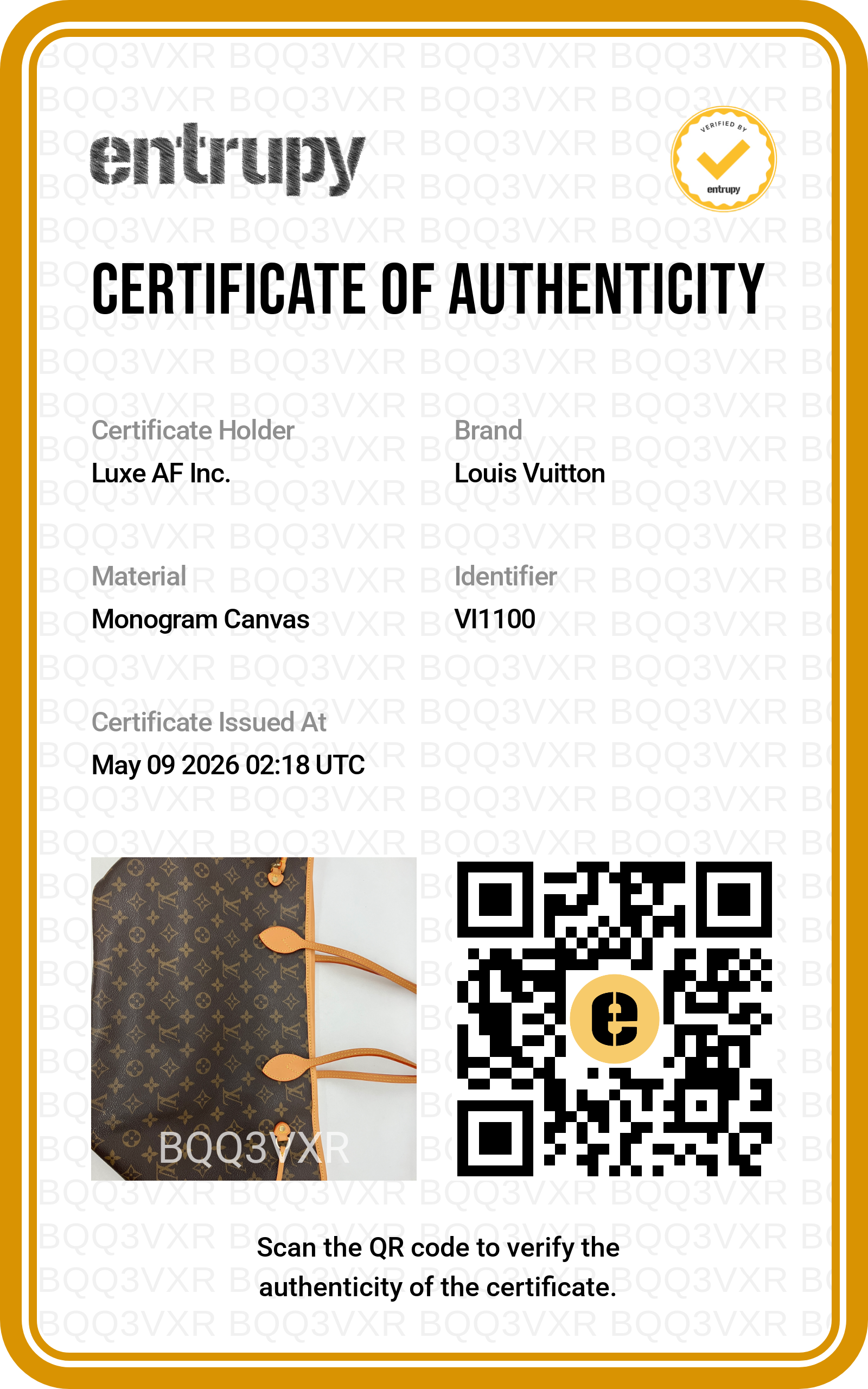 Louis Vuitton Neverfull Monogram Canvas Shoulder Bag LV2603