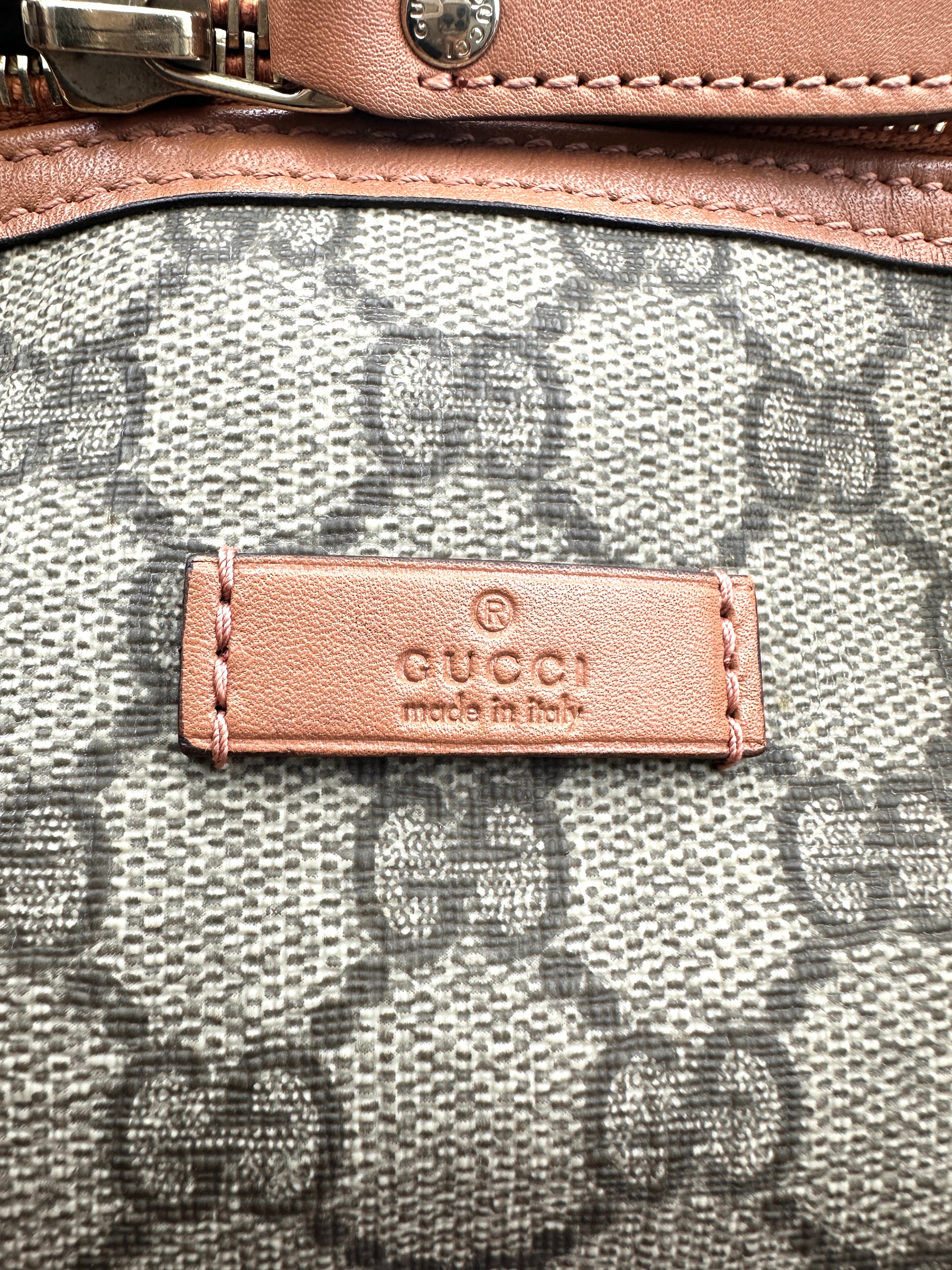Gucci GG Supreme Canvas Boston Handle Bag GG911
