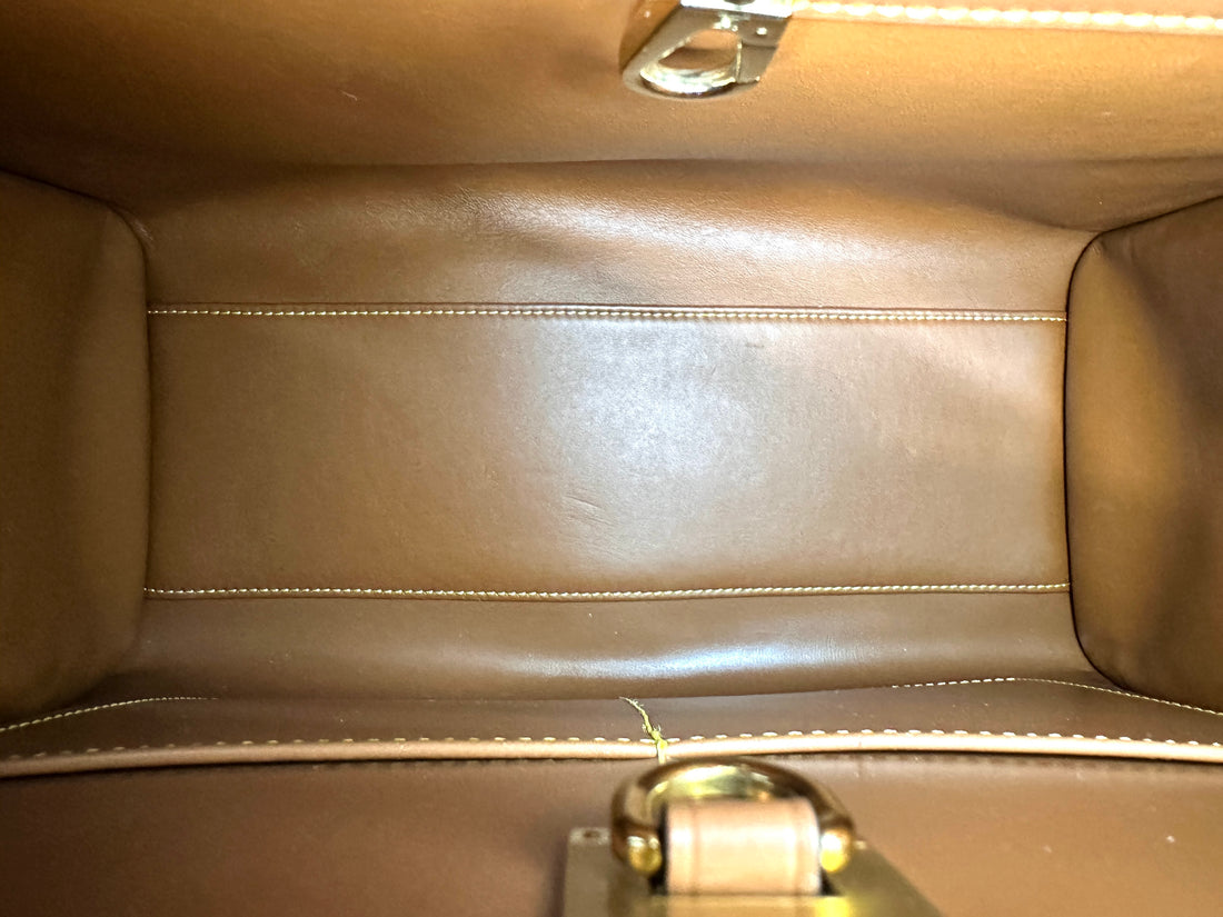 Louis Vuitton City Steamer Black/White Grained Leather Handle Bag LV2608