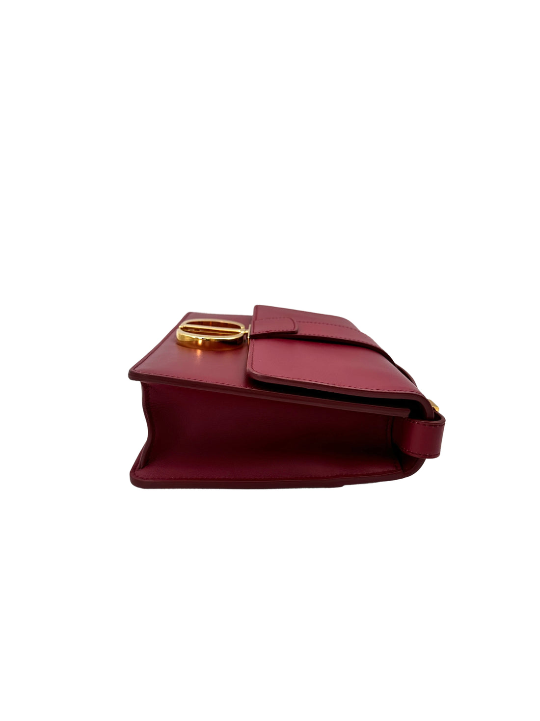 Christian Dior 30 Montaigne Red Leather Medium Size Box Bag DR717