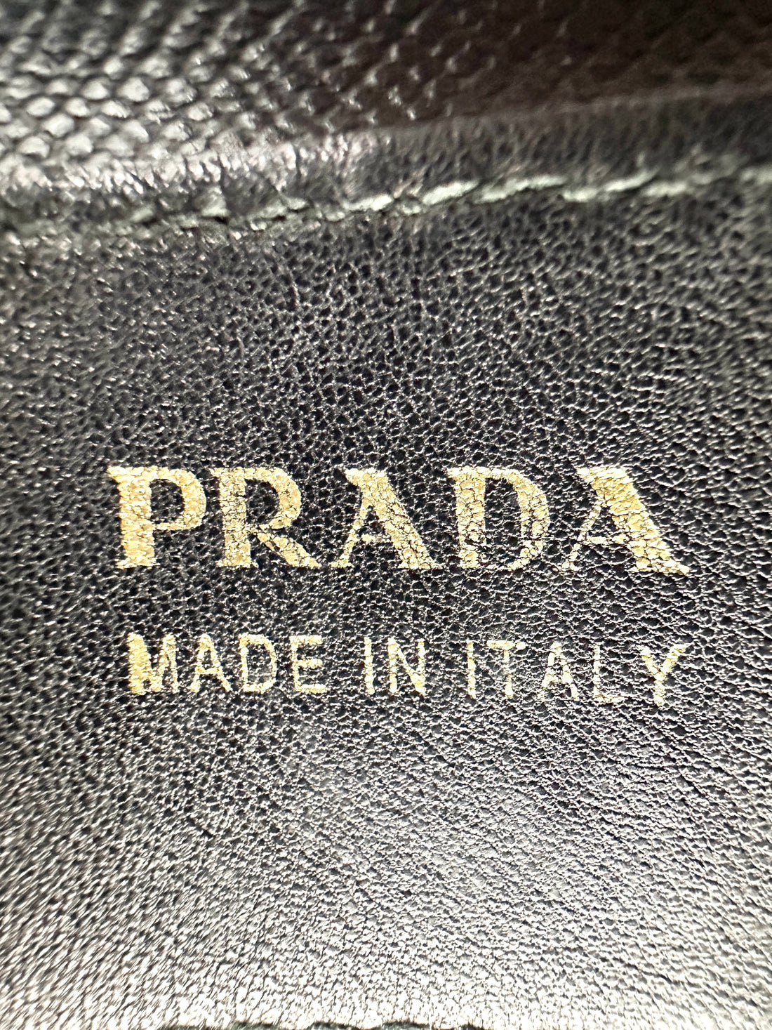 Prada Double Black Saffiano Cuir Leather Handle Bag PR309