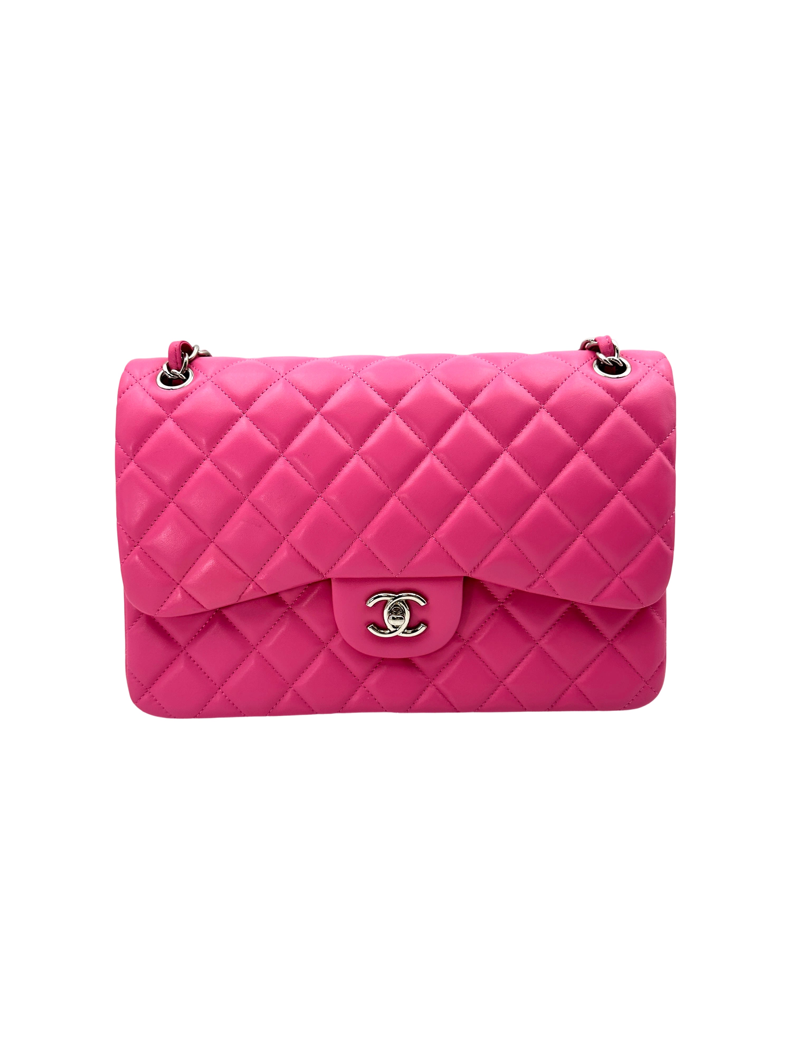 Chanel Classic Flap Pink Quilted Lambskin Shoulder Bag(17***73) CC1882