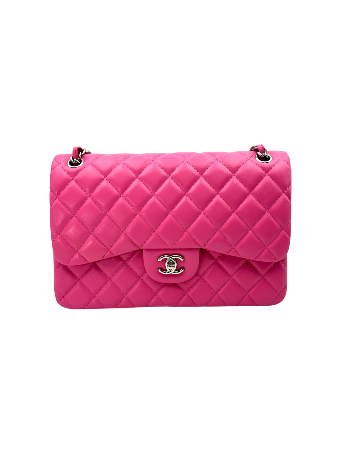 Chanel Classic Flap Pink Quilted Lambskin Shoulder Bag(17***73) CC1882