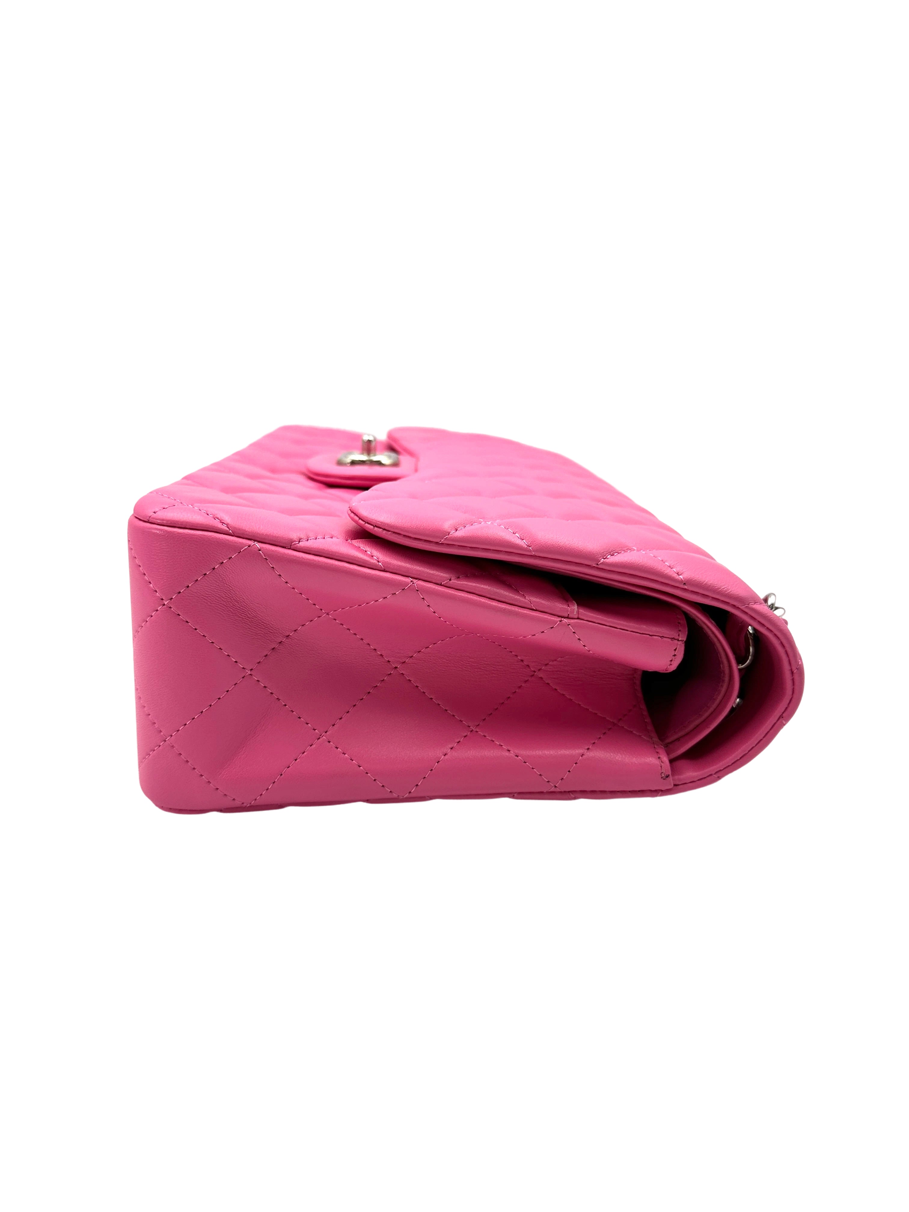 Chanel Classic Flap Pink Quilted Lambskin Shoulder Bag(17***73) CC1882