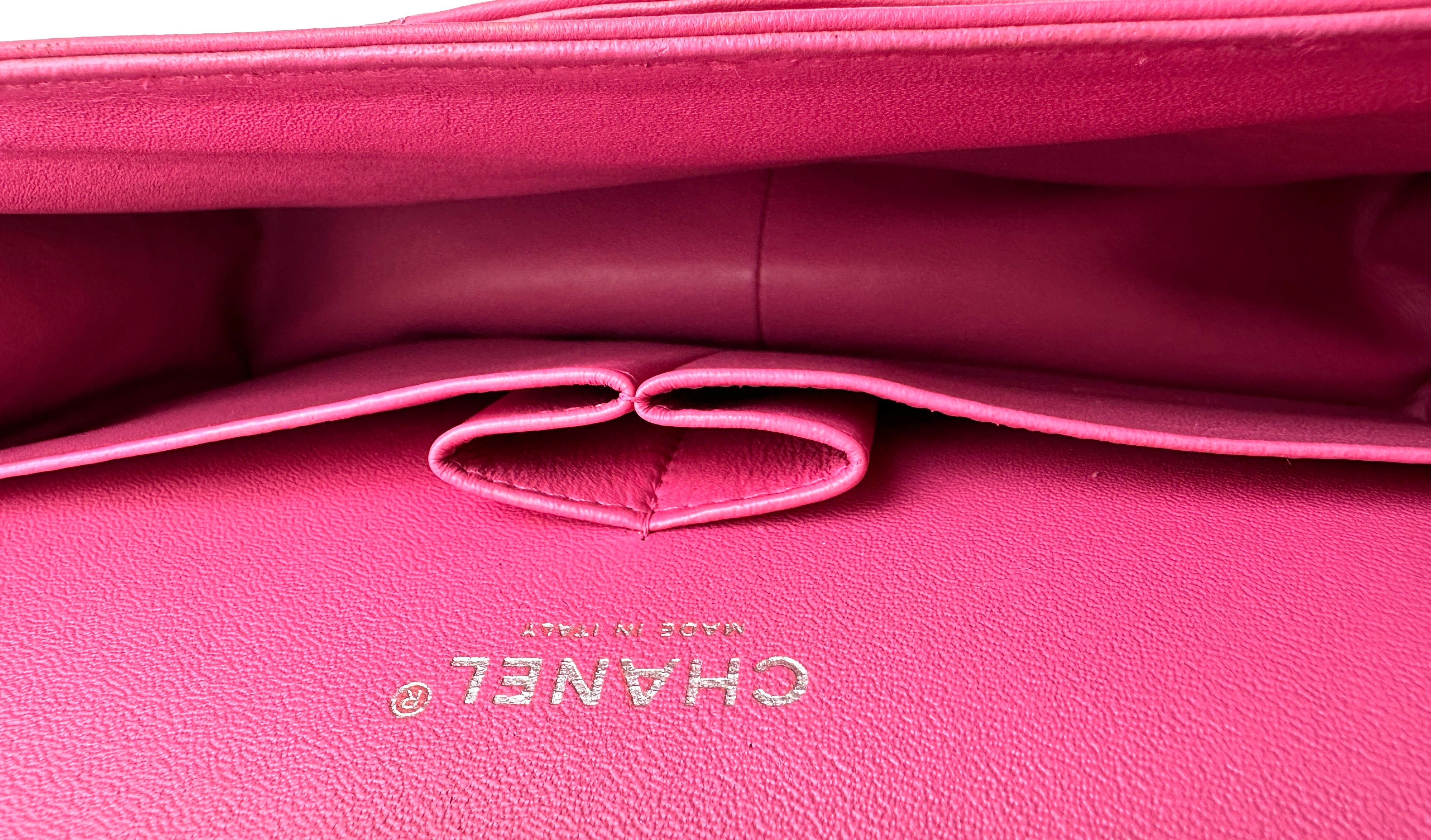 Chanel Classic Flap Pink Quilted Lambskin Shoulder Bag(17***73) CC1882
