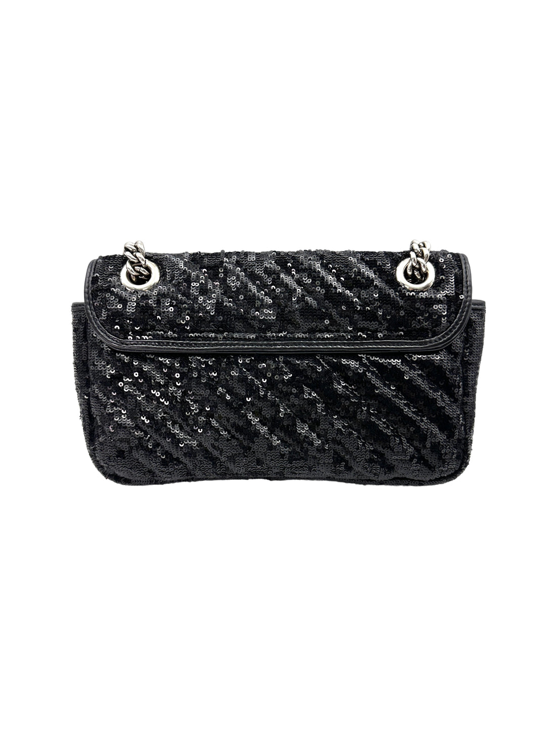 Gucci GG Marmont Black Sequin Shoulder Bag GG914