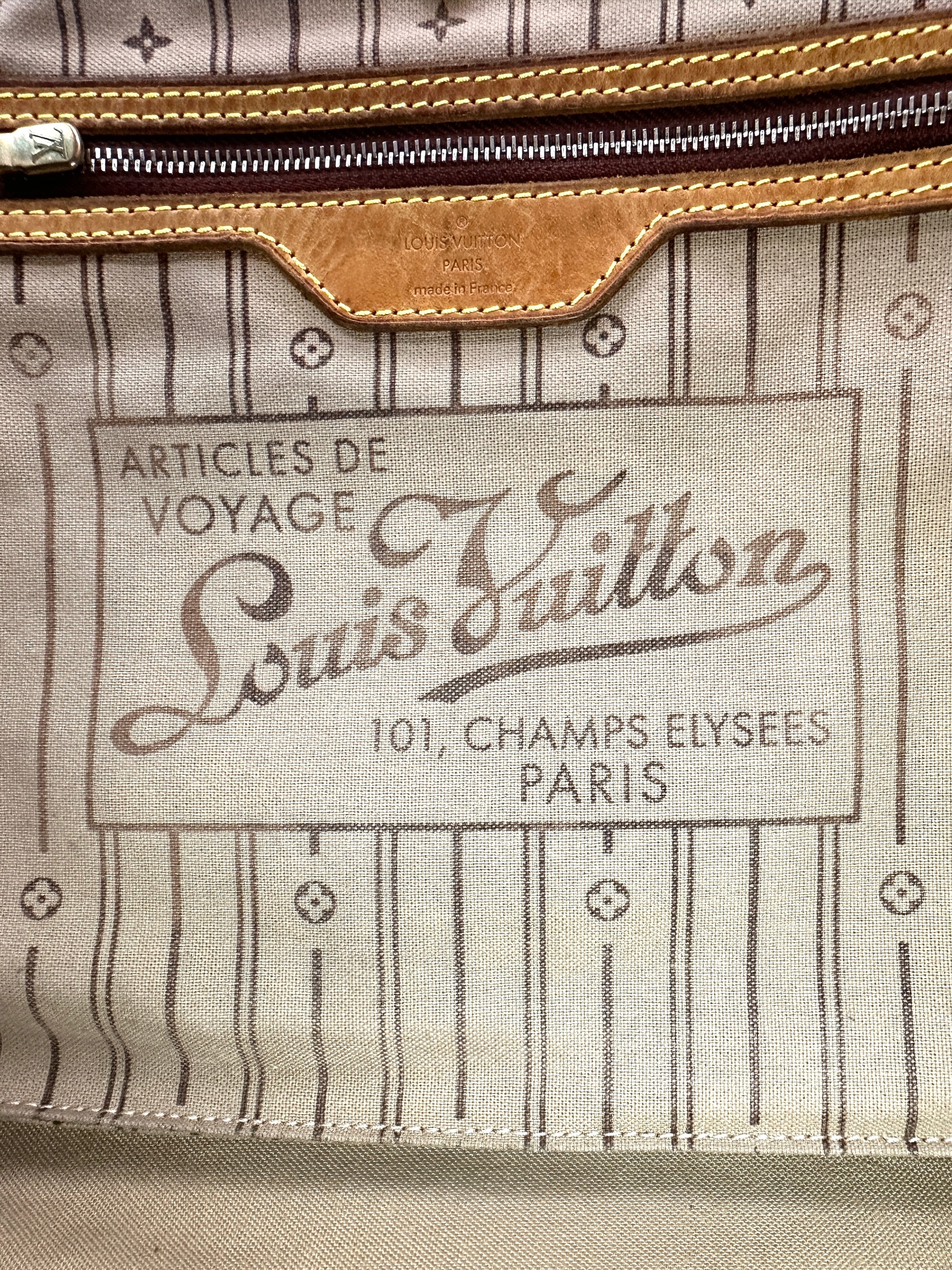 Louis Vuitton Neverfull Monogram Canvas Shoulder Bag LV2604