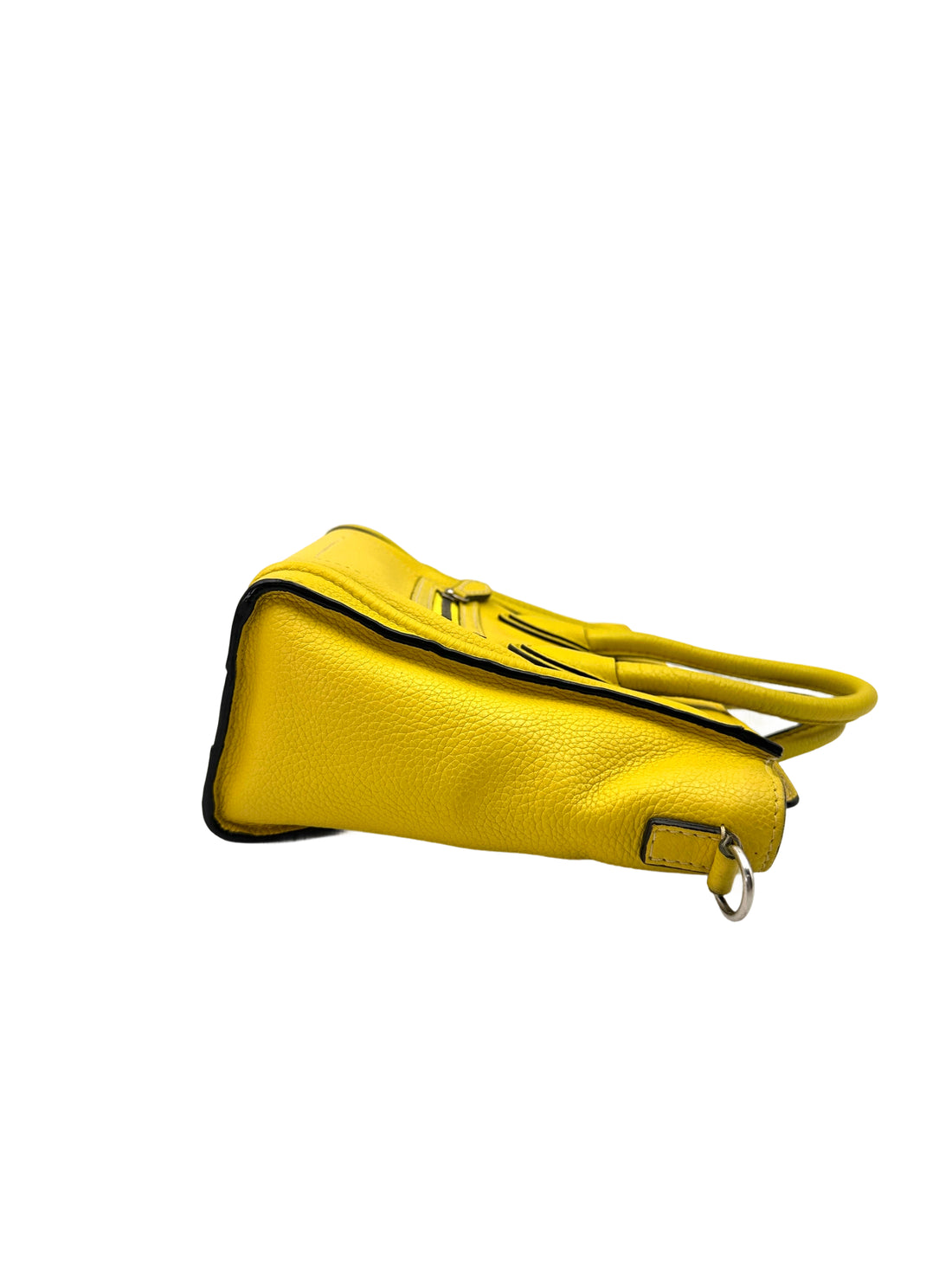 Celine Luggage Yellow Leather Handle Bag CE159