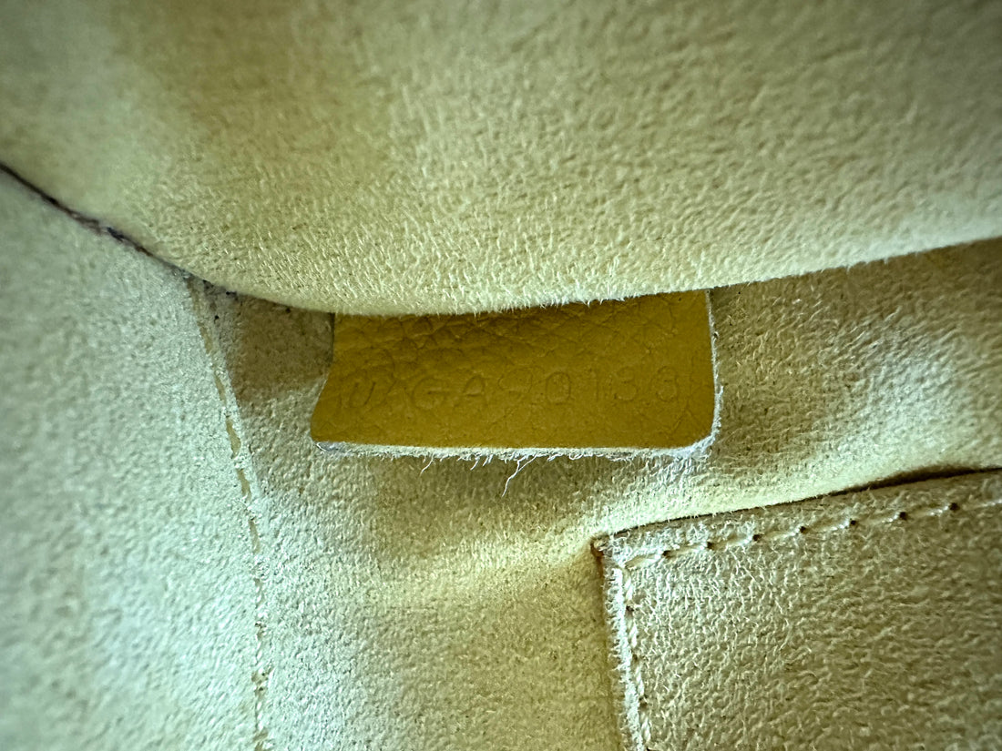 Celine Luggage Yellow Leather Handle Bag CE159