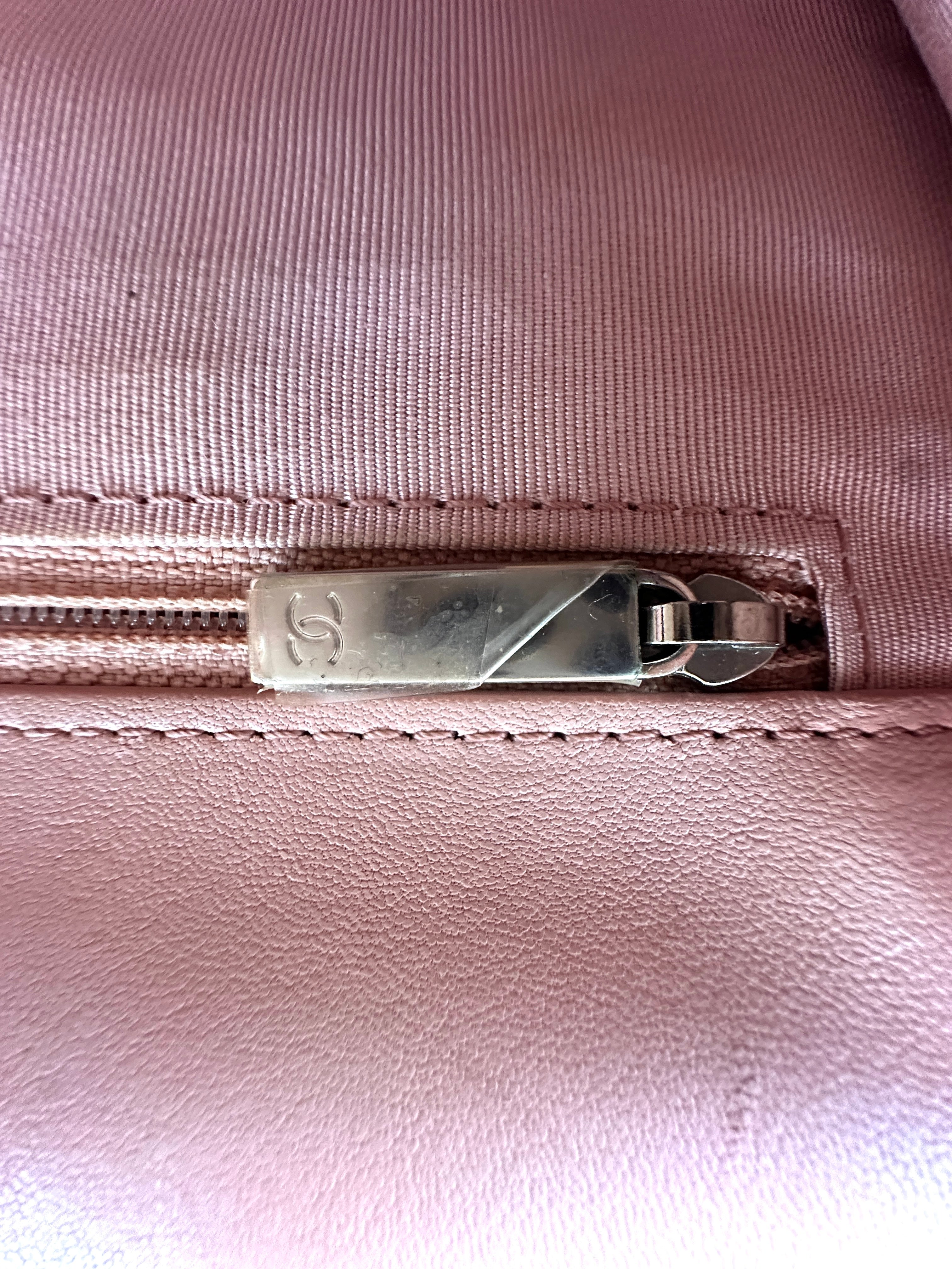 Chanel CC Box Pink Quilted Leather Flap Bag(25***63) IRIS178