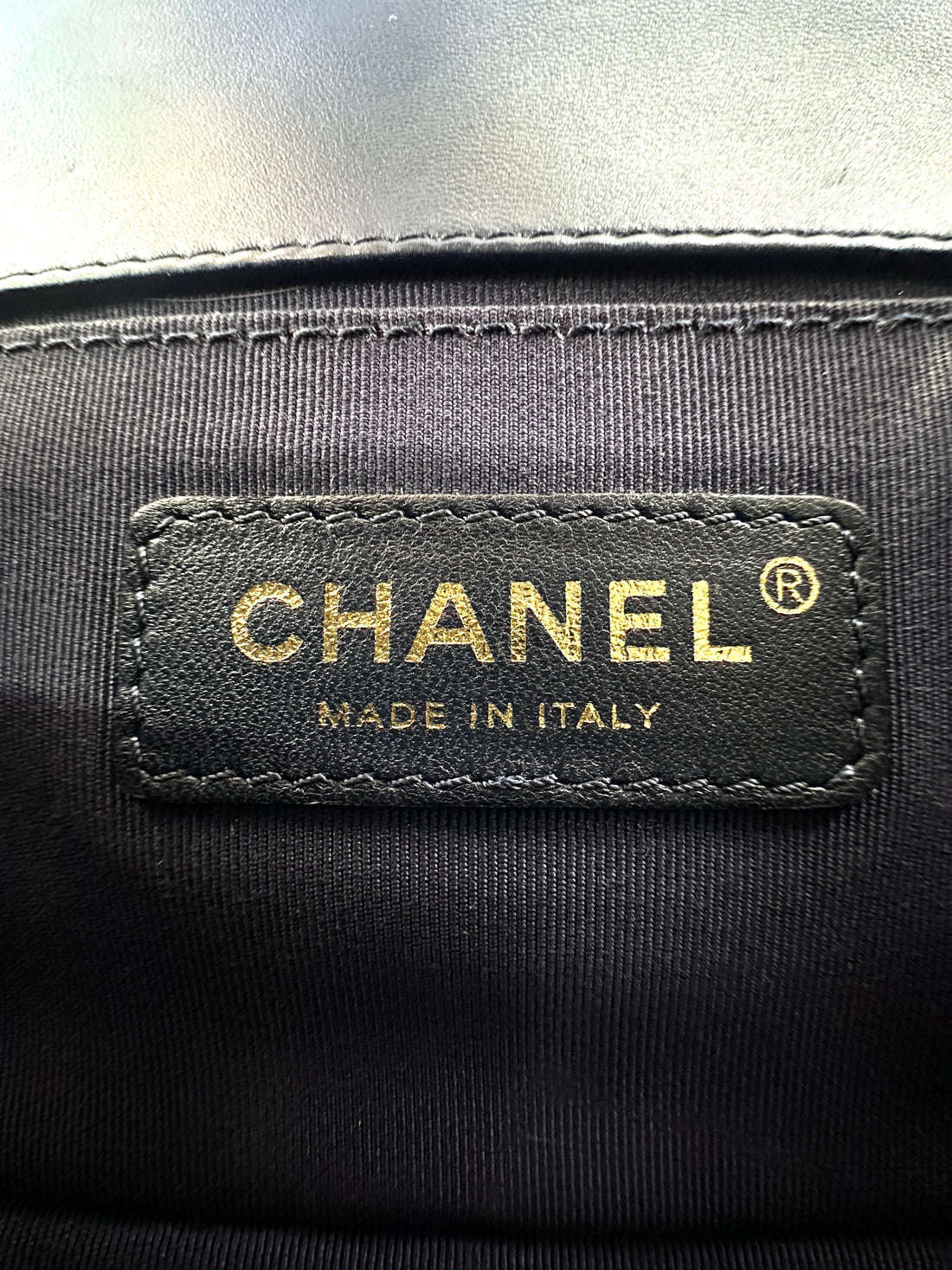 Chanel LeBoy Navy Quilted Lambskin Small Size Flap Bag With Gold Buckle(24***60) CC1884