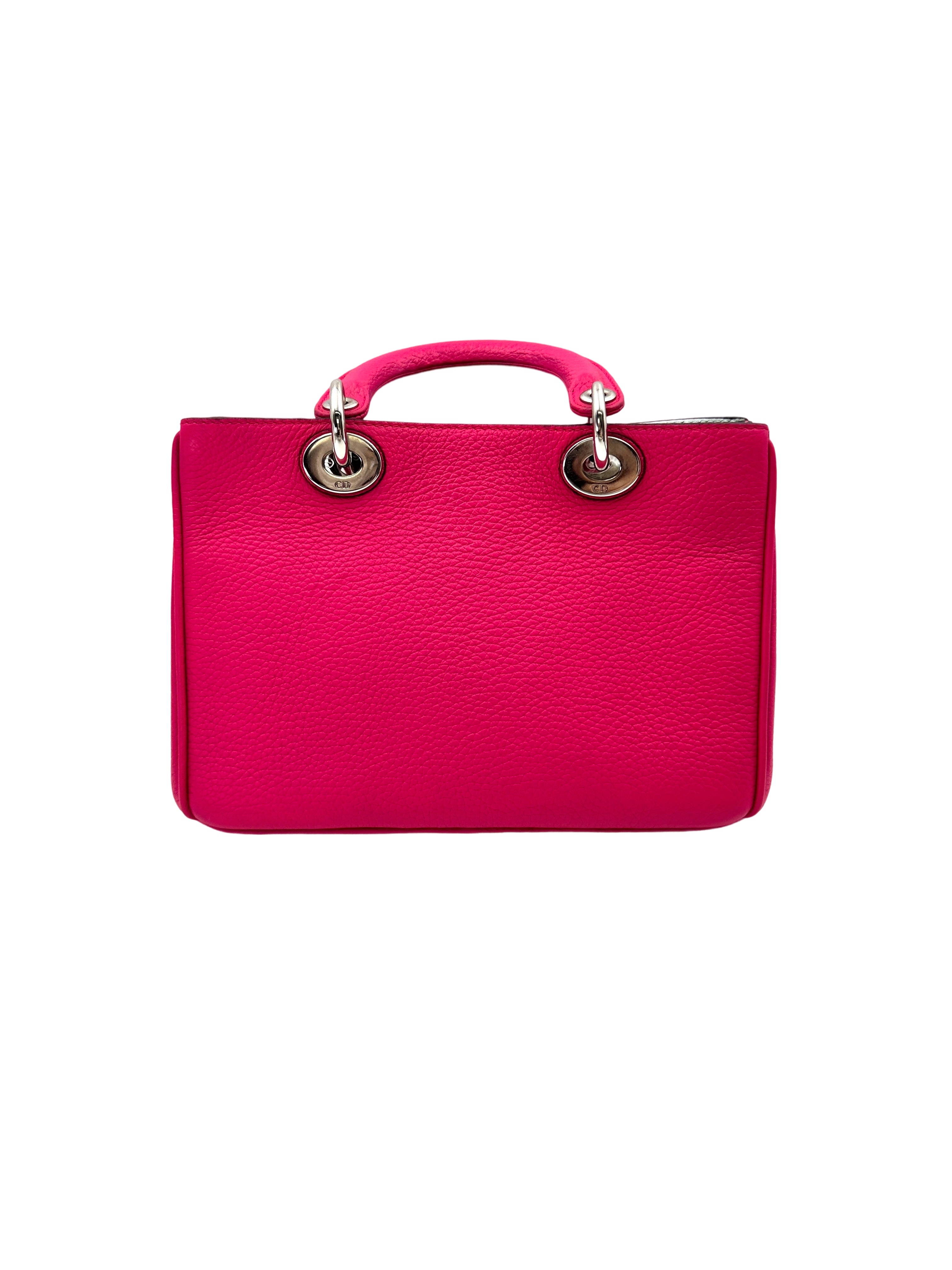 Christian Dior Diorissimo Pink Leather Top Handle Bag DR718