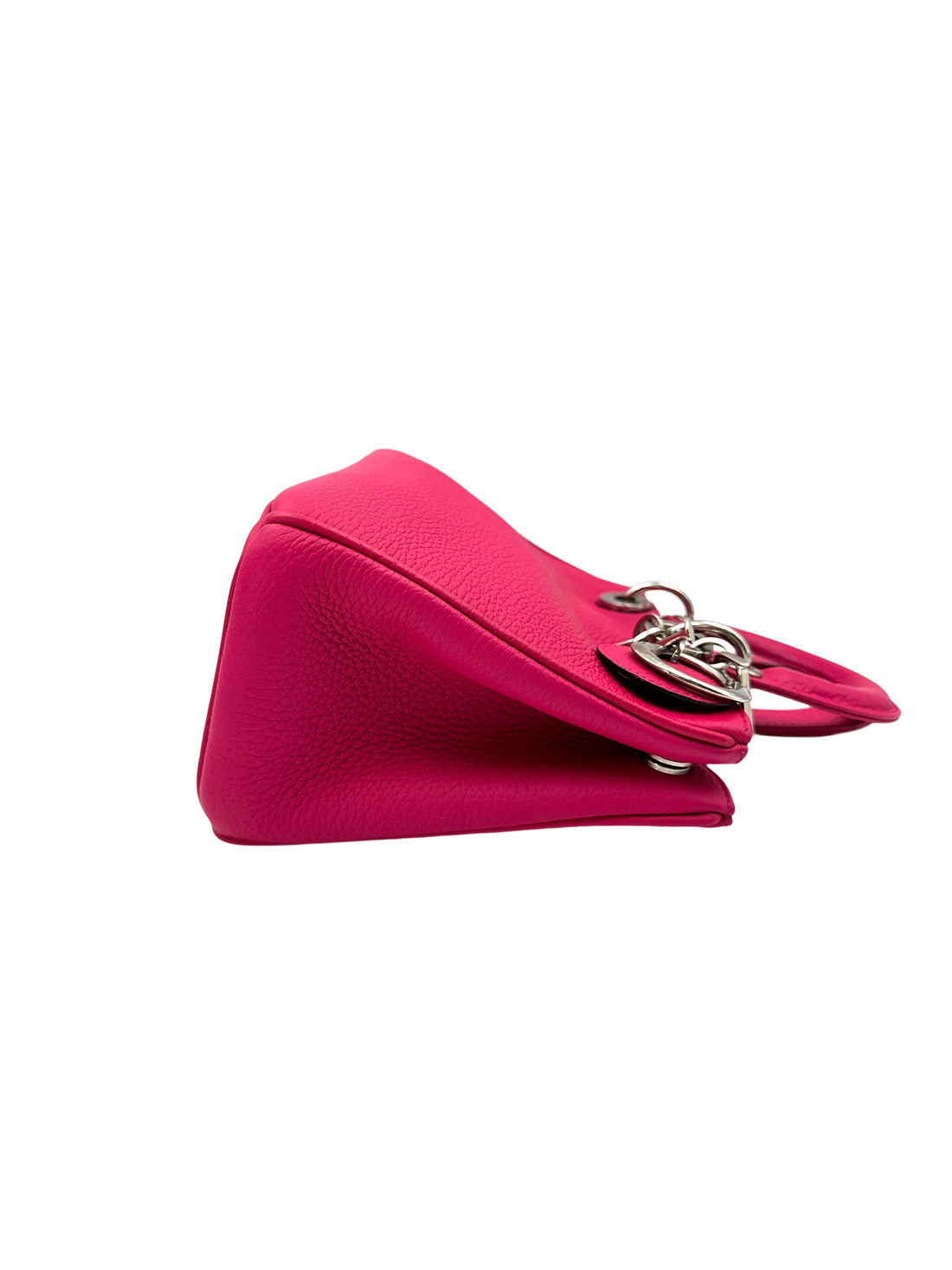 Christian Dior Diorissimo Pink Leather Top Handle Bag DR718