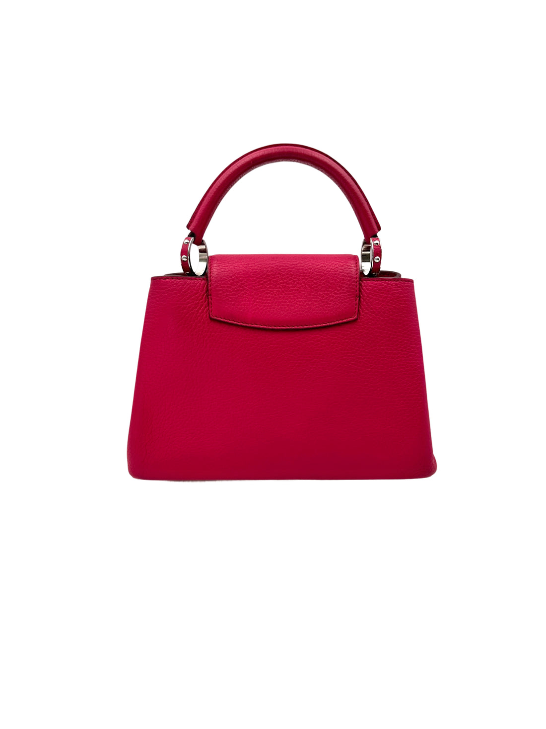 Louis Vuitton Capucines Red Leather Handle Bag LV2607