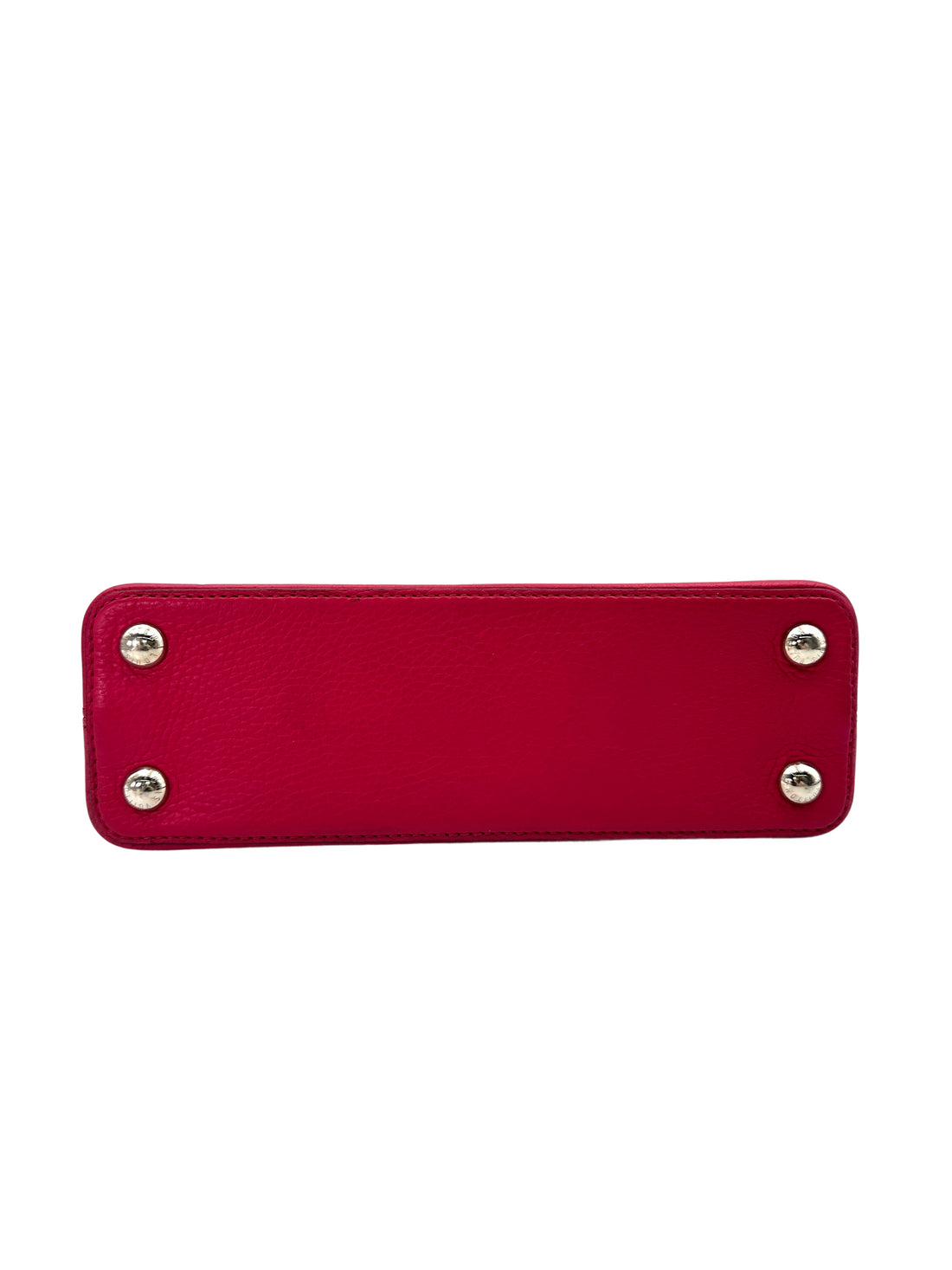 Louis Vuitton Capucines Red Leather Handle Bag LV2607