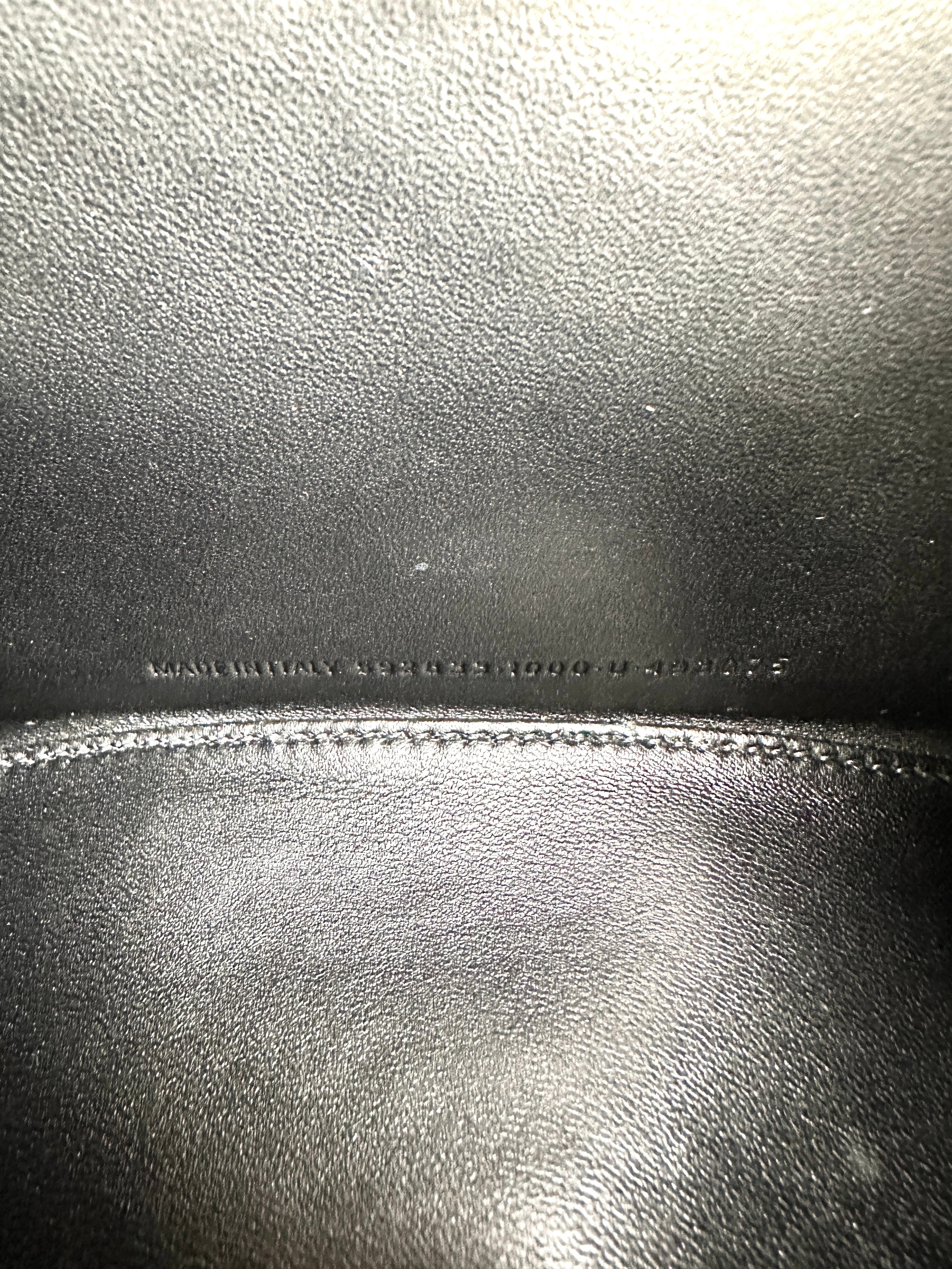 Balenciaga Hourglass Black Leather Shoulder Bag BB68