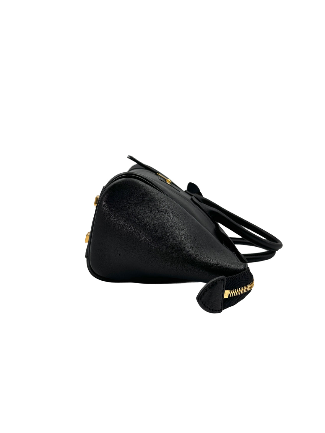 Celine Luggage Black Leather Tote Handle Bag CEQ
