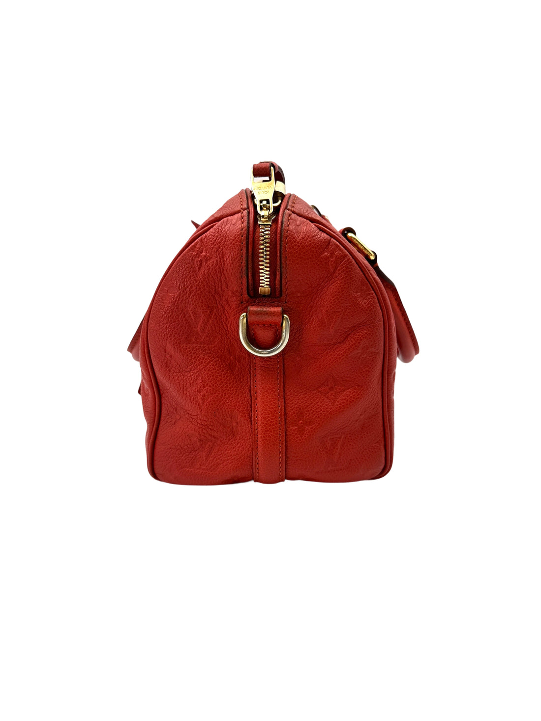 Louis Vuitton Speedy25 Red Monogram Empreinte Leather Handle Bag LV2616